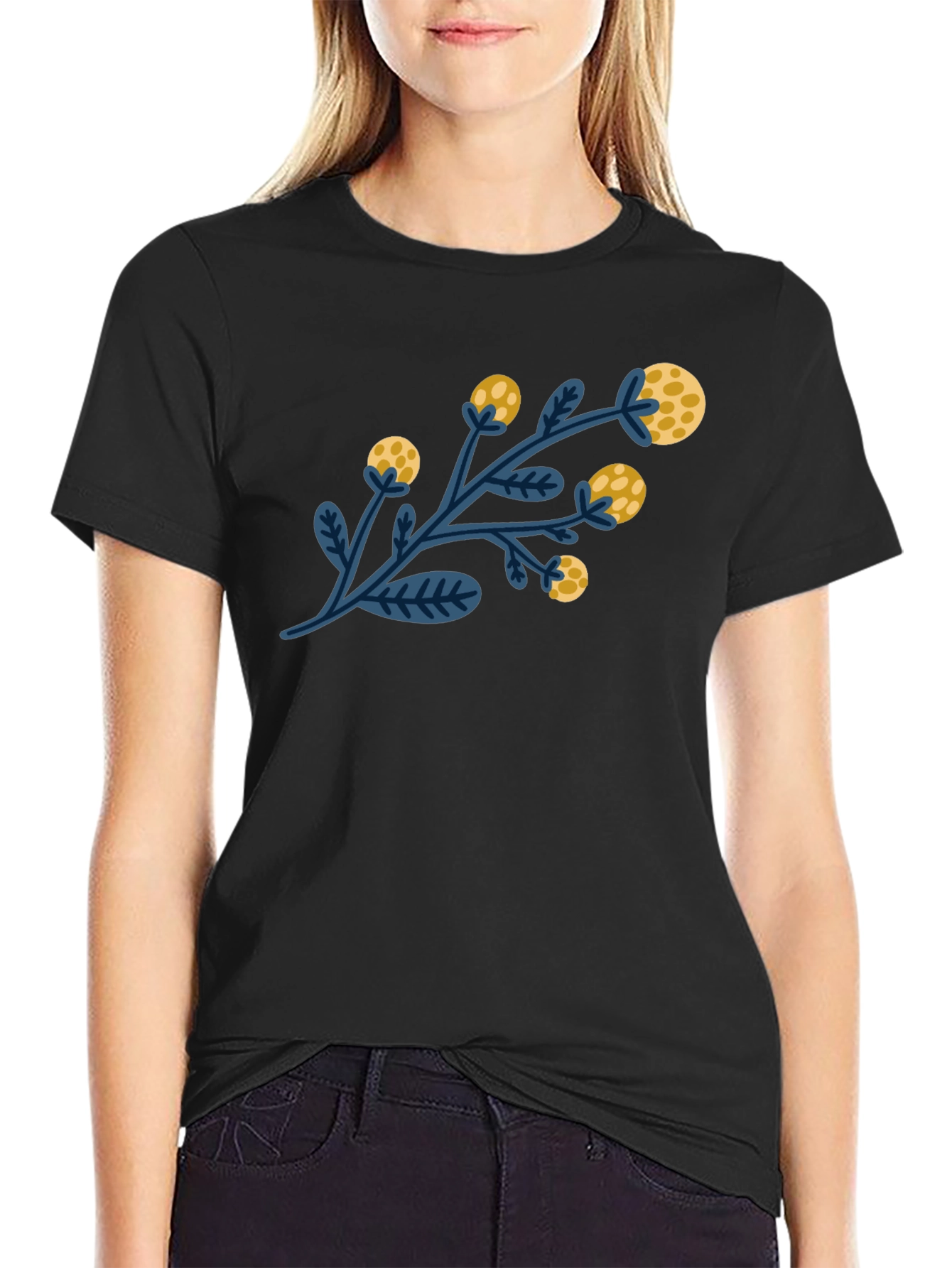 Floral Branch Graphic T-Shirt