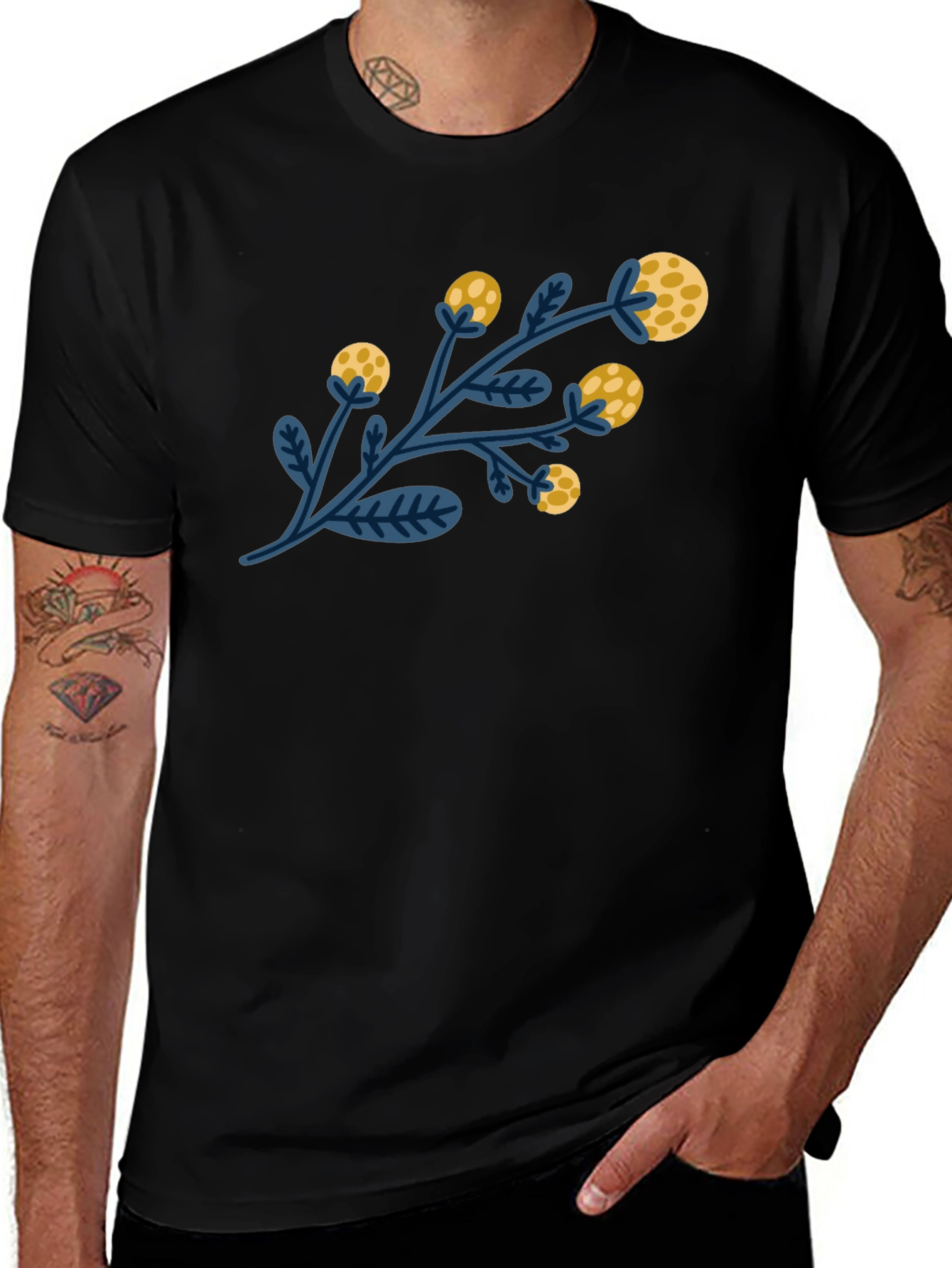 Floral Branch Graphic T-Shirt