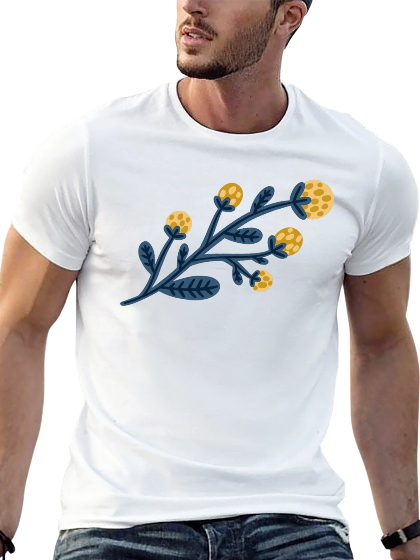 Floral Branch Graphic T-Shirt