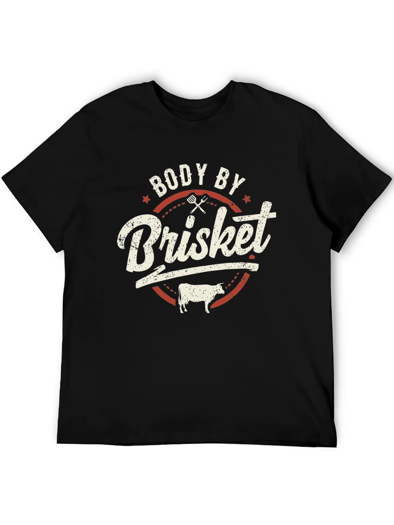 Body By Brisket Funny BBQ Graphic T-Shirt