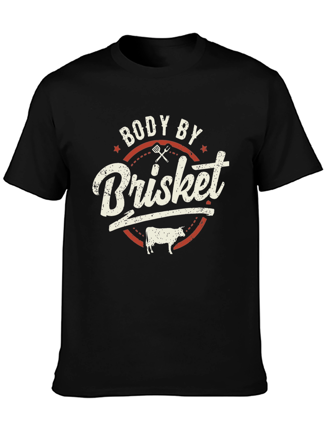 Body By Brisket Funny BBQ Graphic T-Shirt