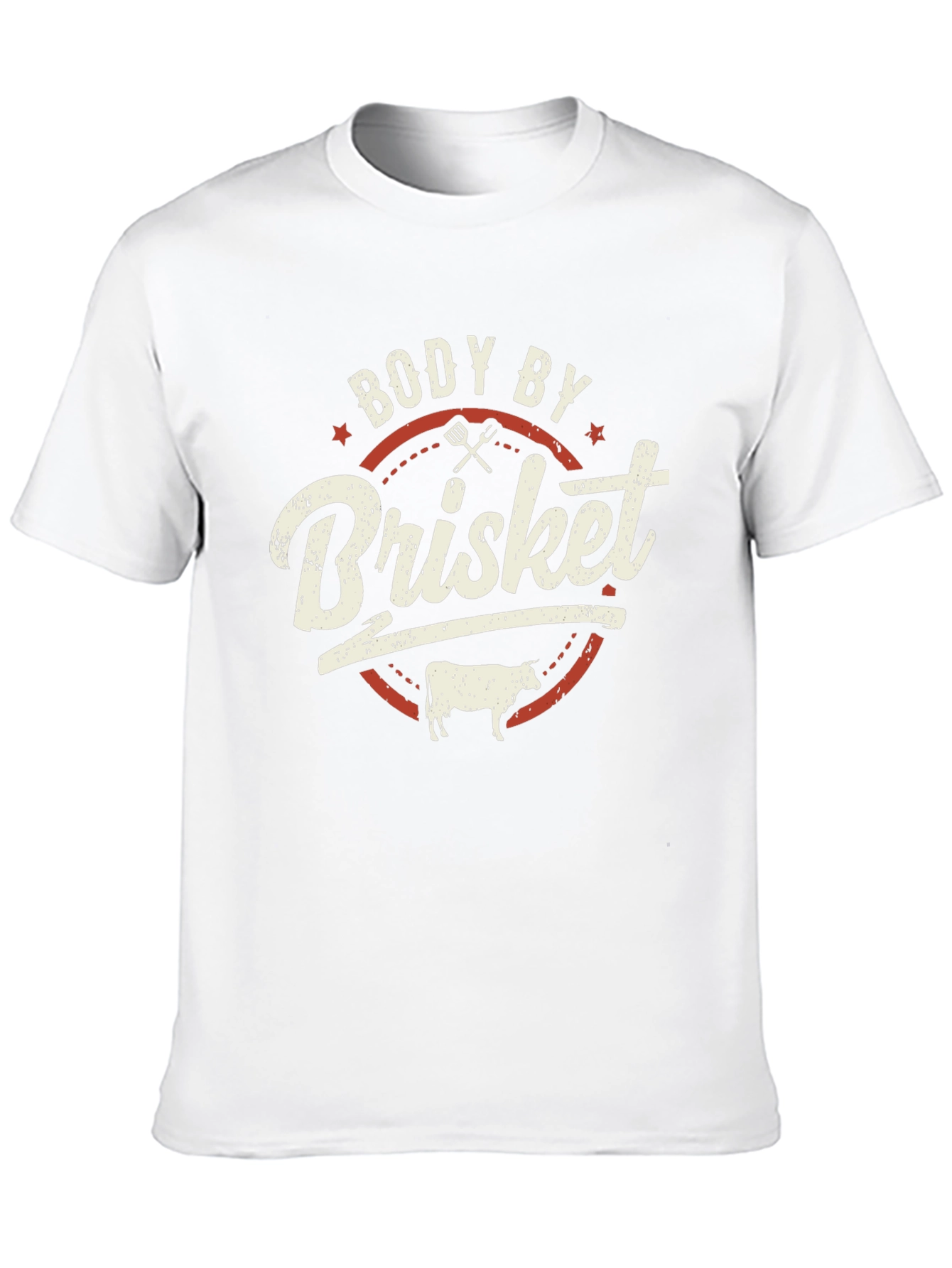 Body By Brisket Funny BBQ Graphic T-Shirt