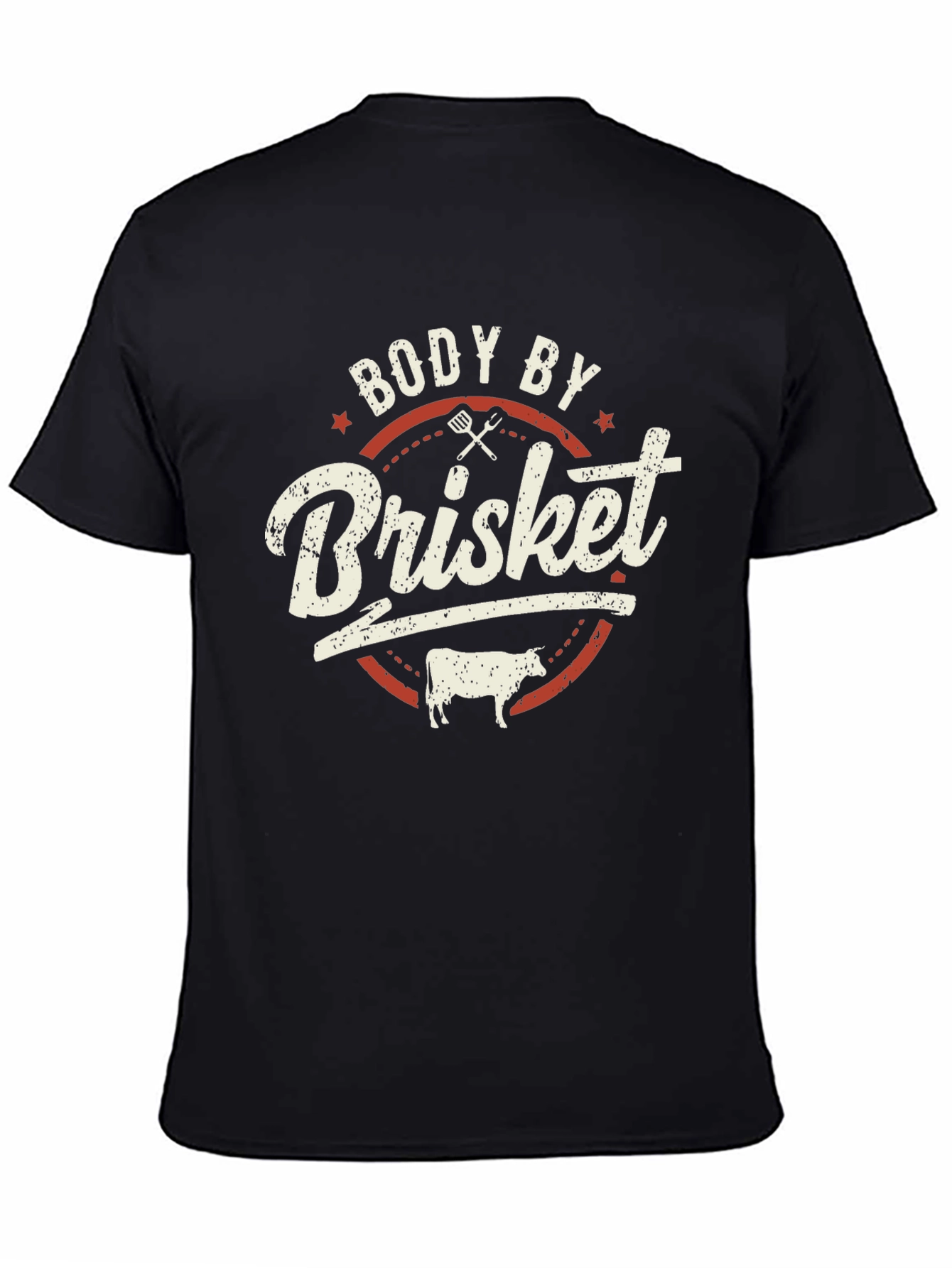 Body By Brisket Funny BBQ Graphic T-Shirt