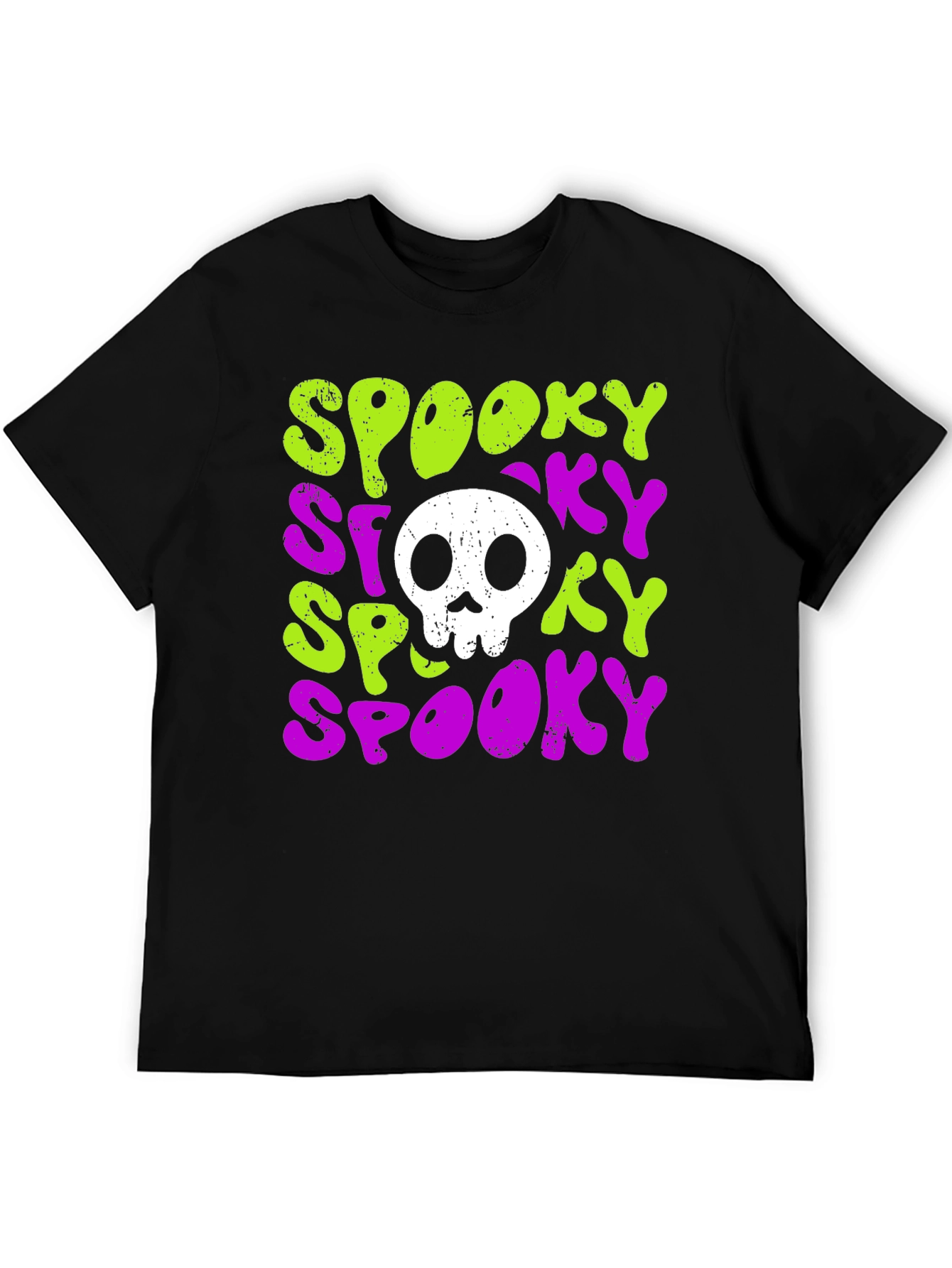 Spooky Skull Graphic T-Shirt