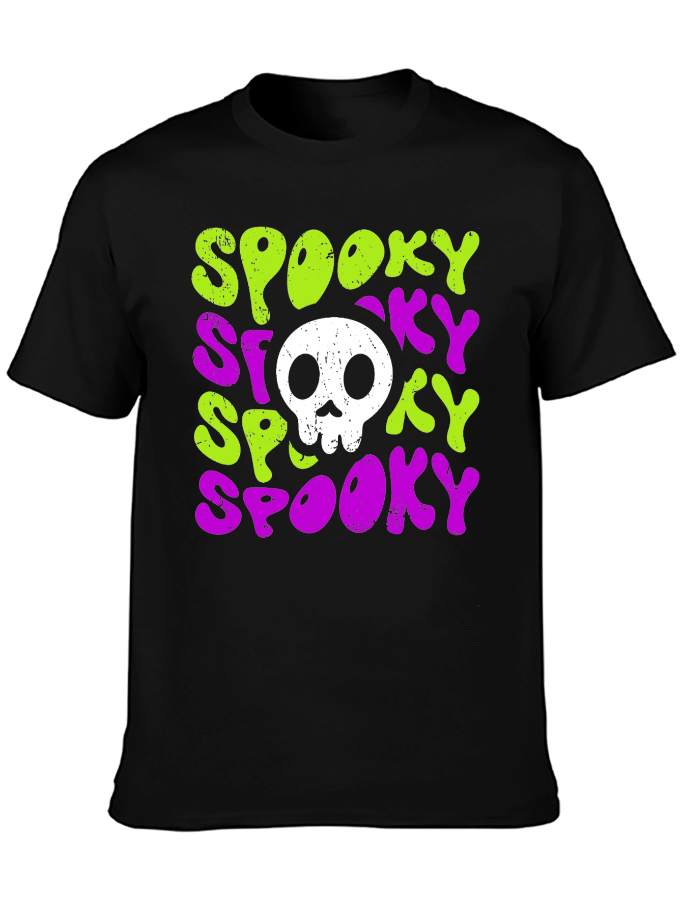 Spooky Skull Graphic T-Shirt