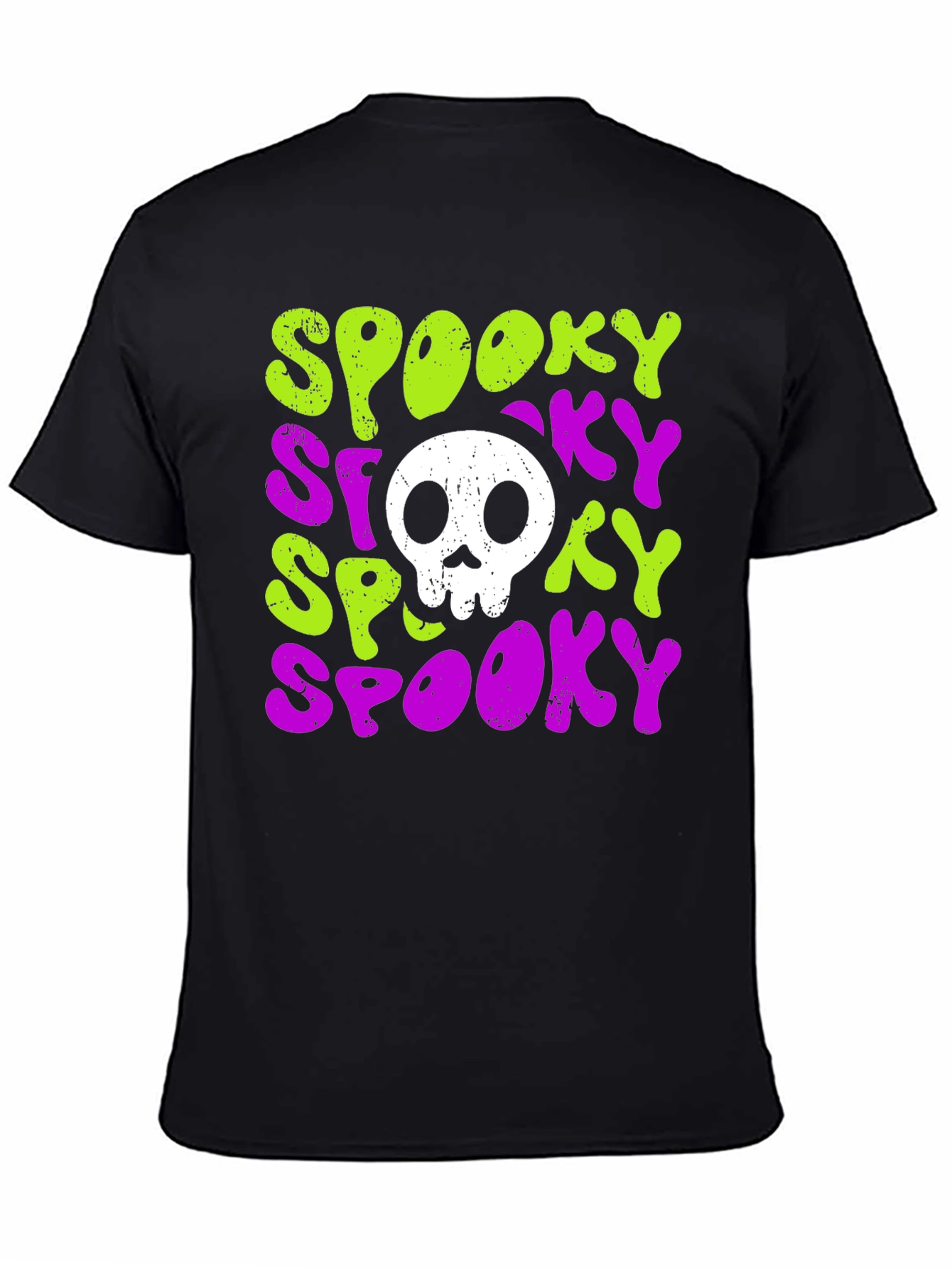 Spooky Skull Graphic T-Shirt