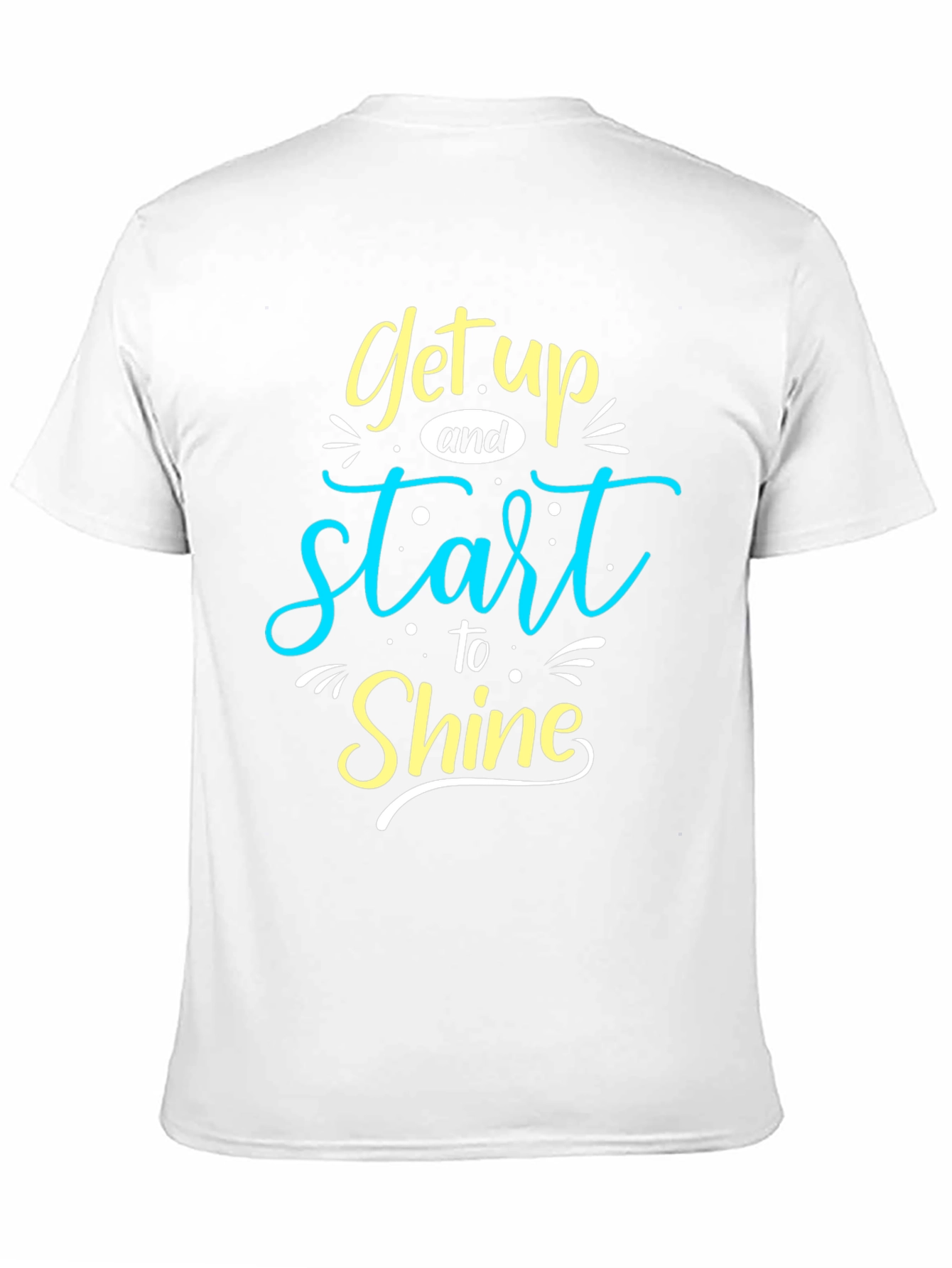 Get Up and Start to Shine Black Graphic Tee