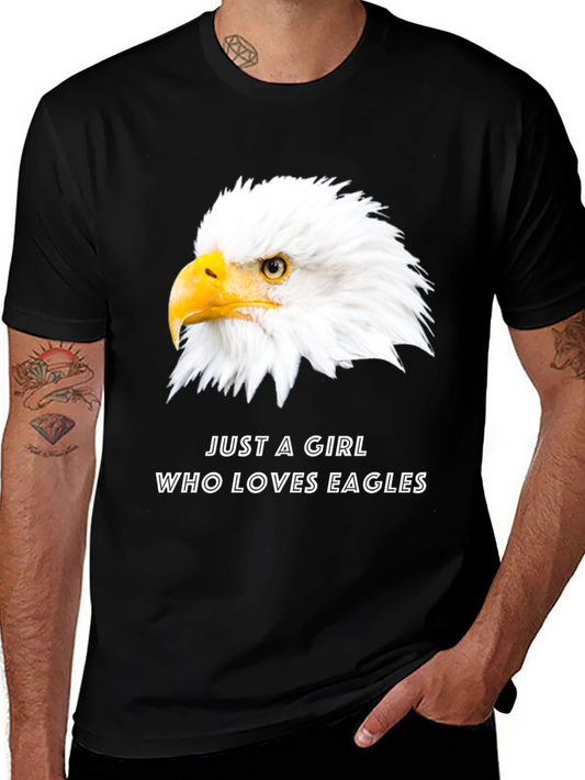 Eagle Lover Tee - Just a Girl Who Loves Eagles T-Shirt