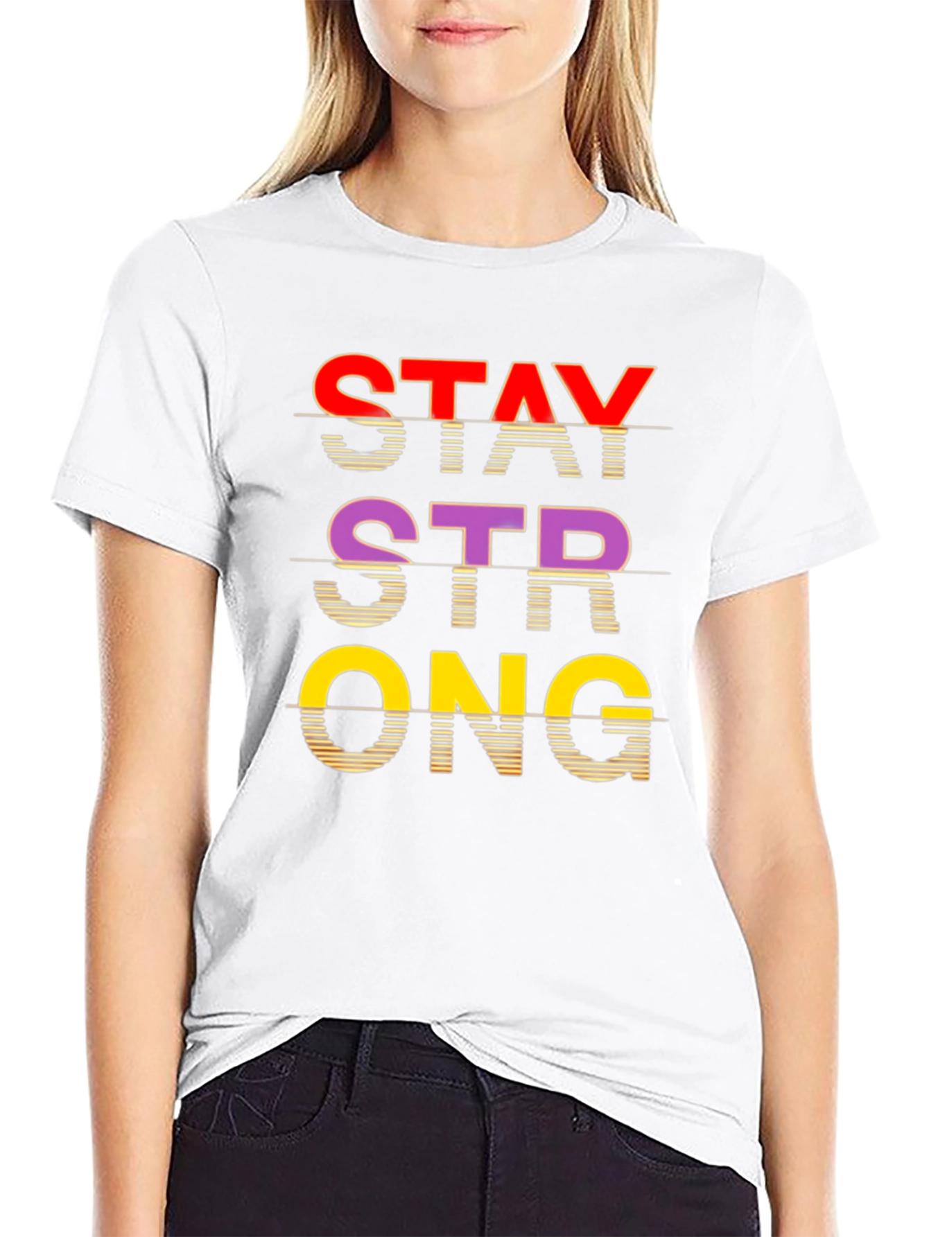 Stay Strong Graphic Tee - Stylish Comfort