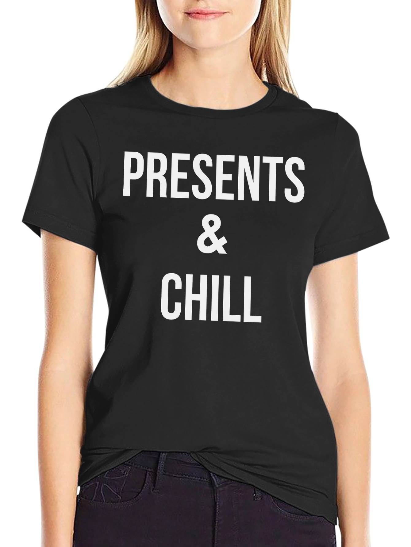 Presents & Chill Graphic Tee - Black