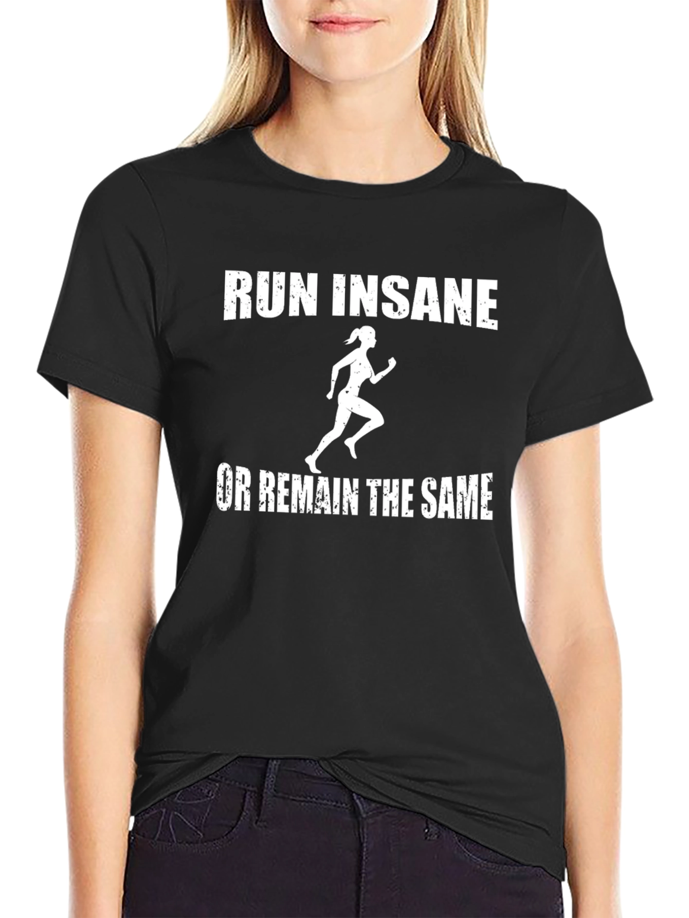Run Insane Graphic Tee - Motivational T-Shirt