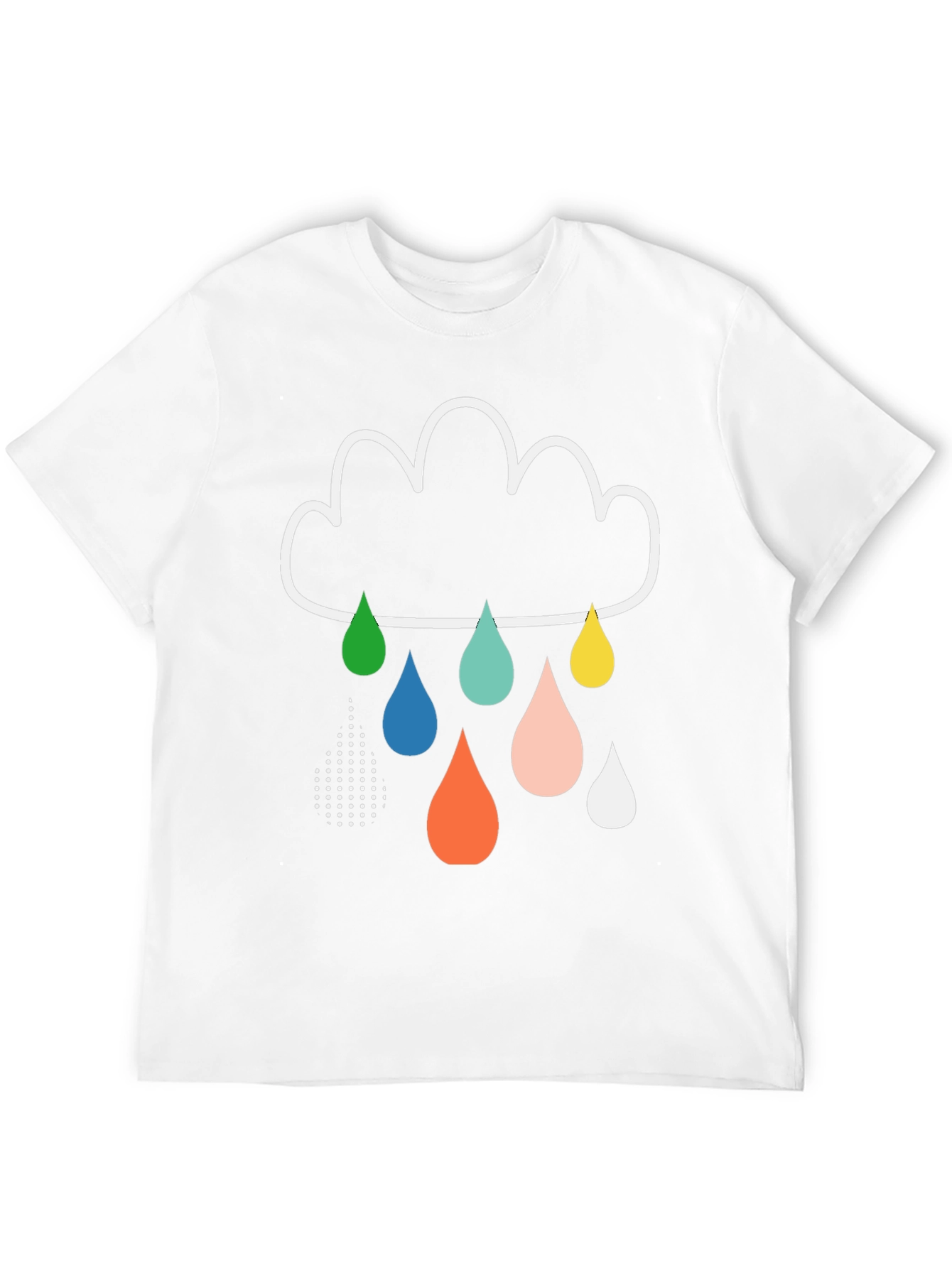 Rain Cloud Graphic Tee - Stylish Mens T-Shirt