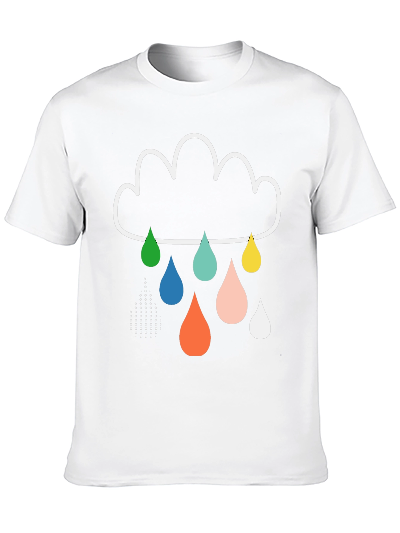 Rain Cloud Graphic Tee - Stylish Mens T-Shirt