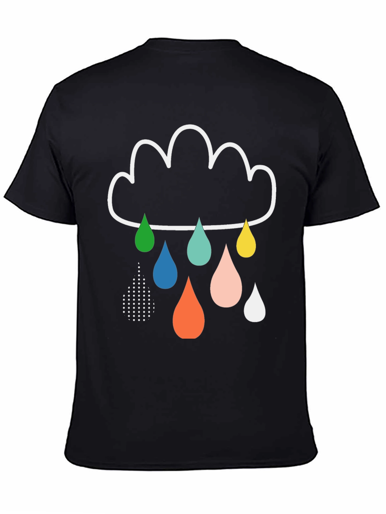 Rain Cloud Graphic Tee - Stylish Mens T-Shirt