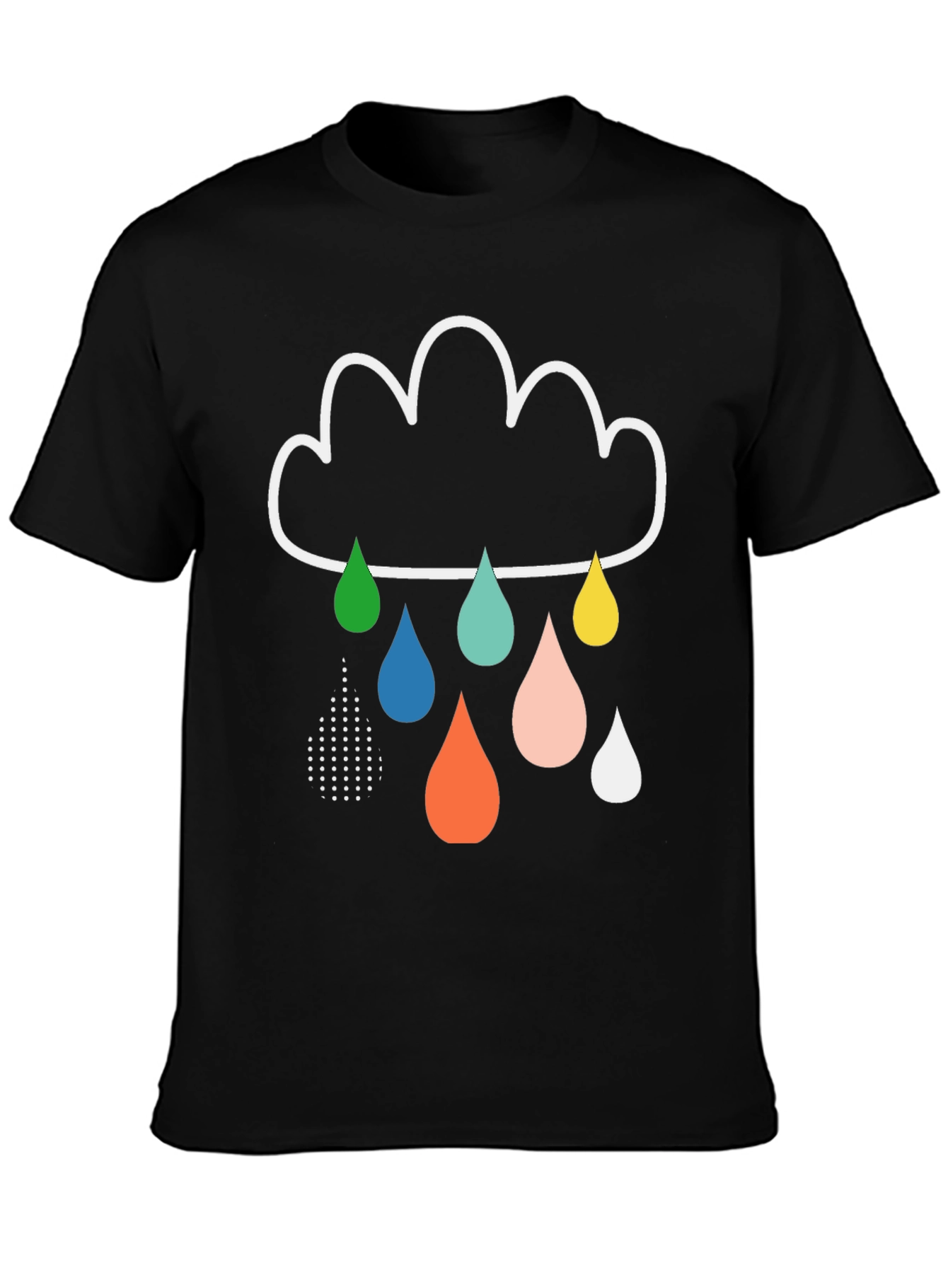 Rain Cloud Graphic Tee - Stylish Mens T-Shirt