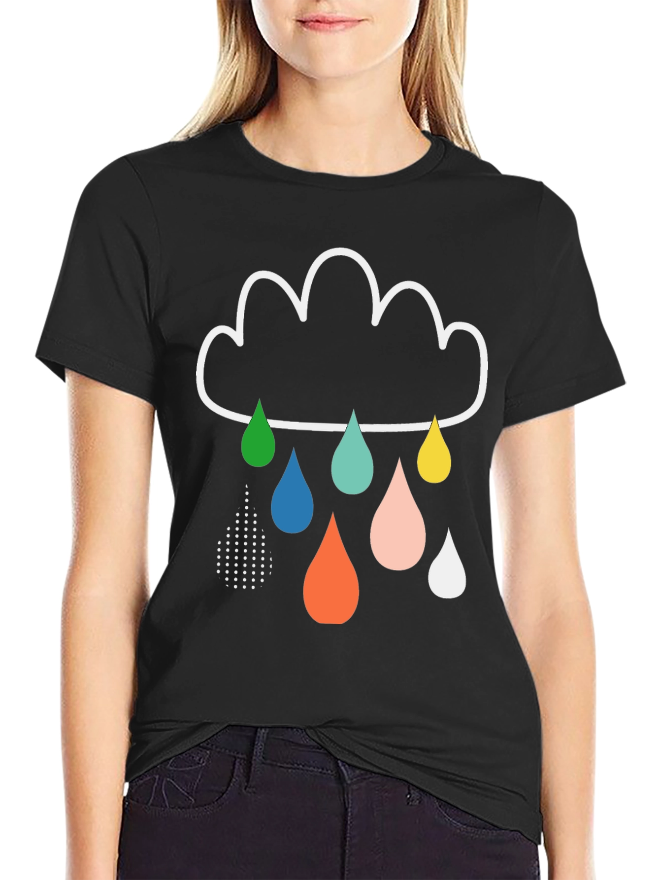 Rain Cloud Graphic Tee - Stylish Mens T-Shirt