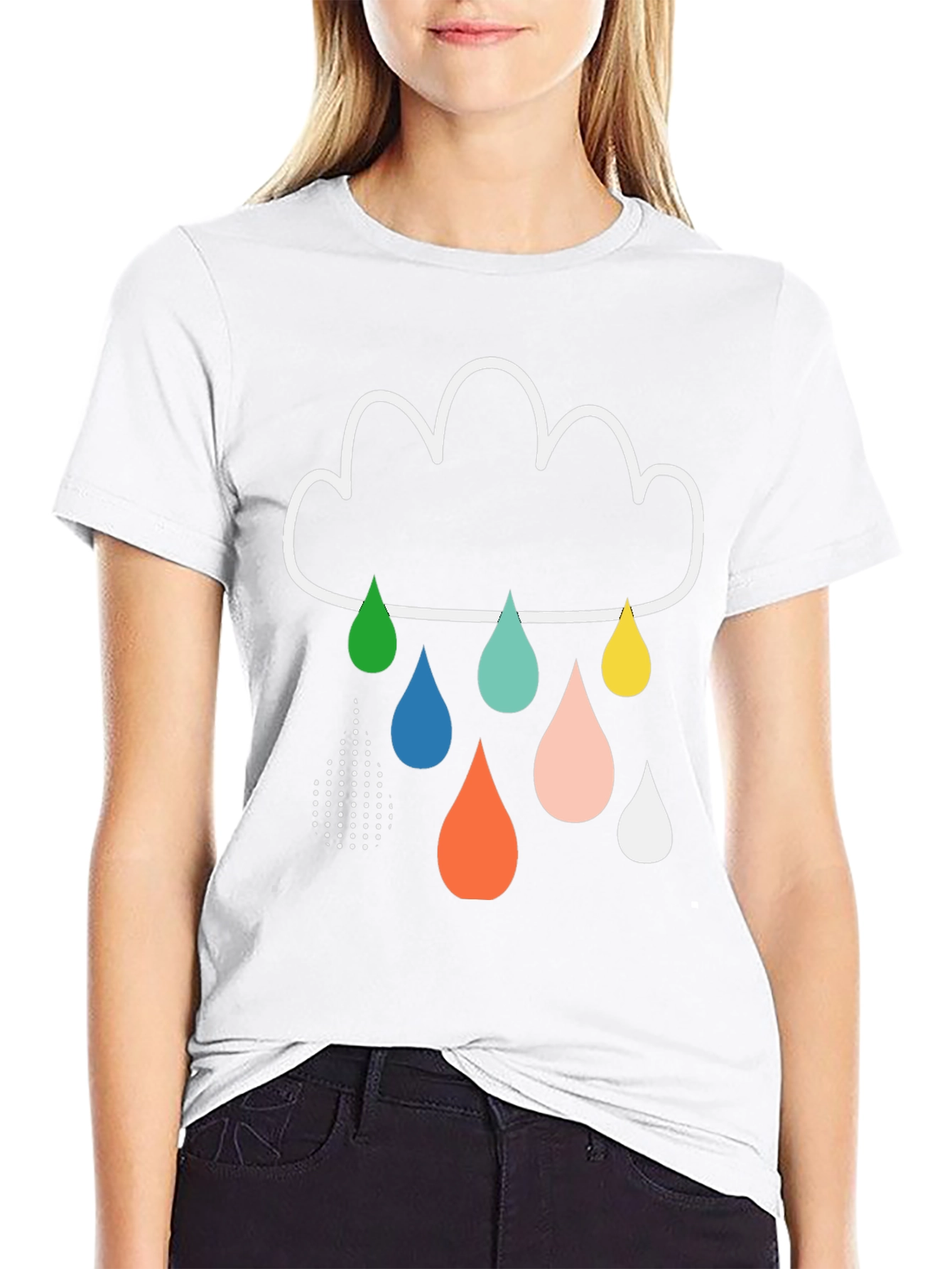 Rain Cloud Graphic Tee - Stylish Mens T-Shirt