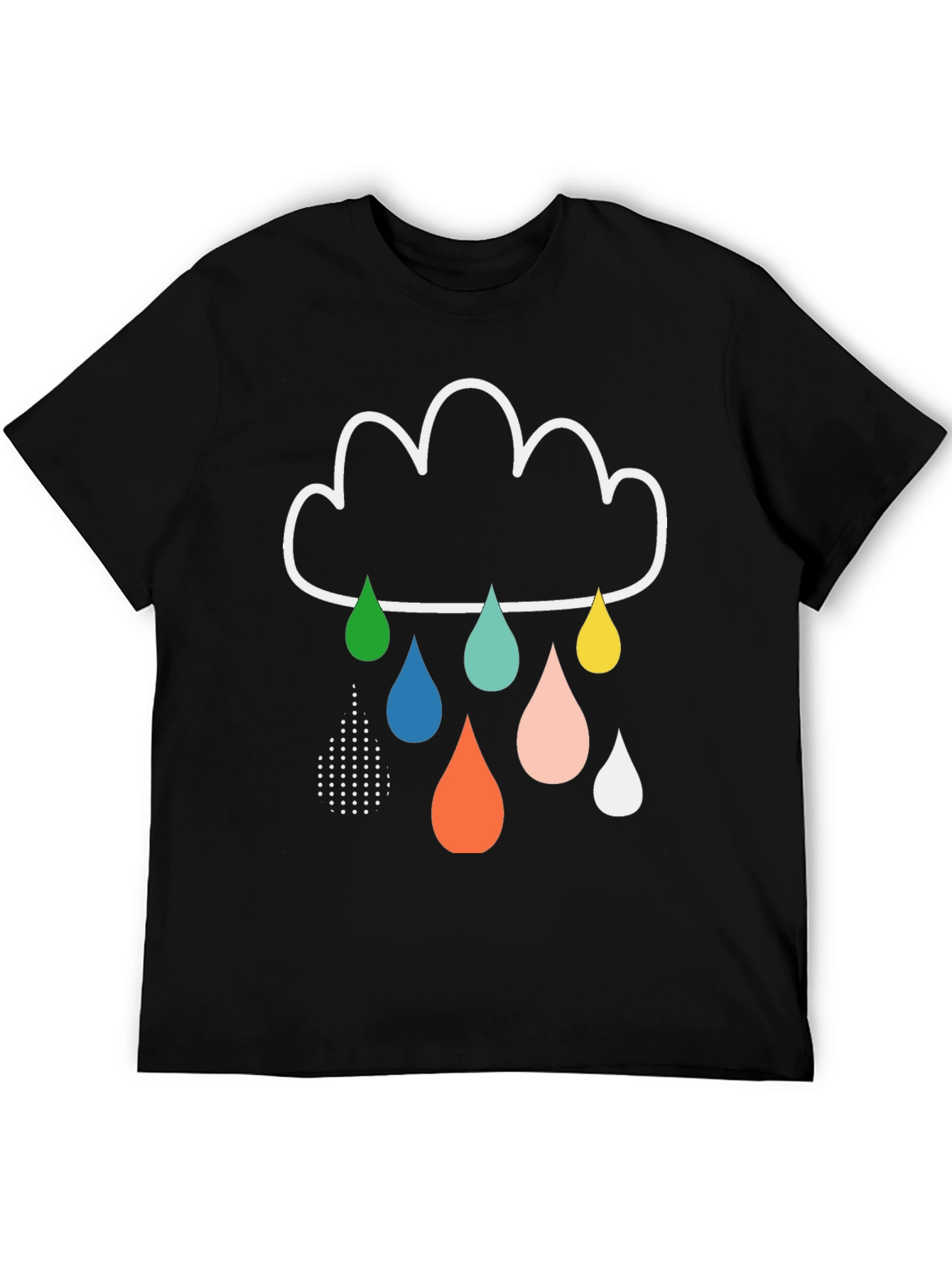 Rain Cloud Graphic Tee - Stylish Mens T-Shirt