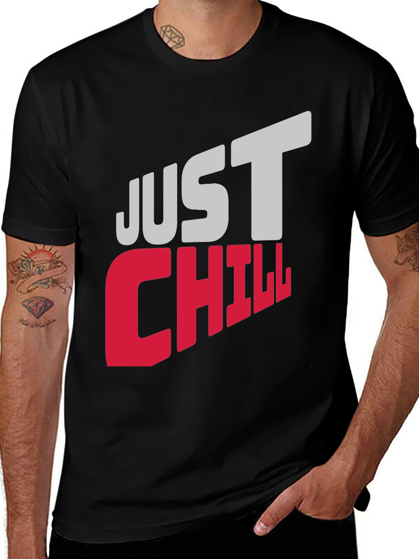 Just Chill Graphic Tee - Relaxed Comfort
