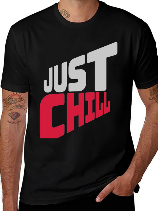Just Chill Graphic Tee - Relaxed Comfort