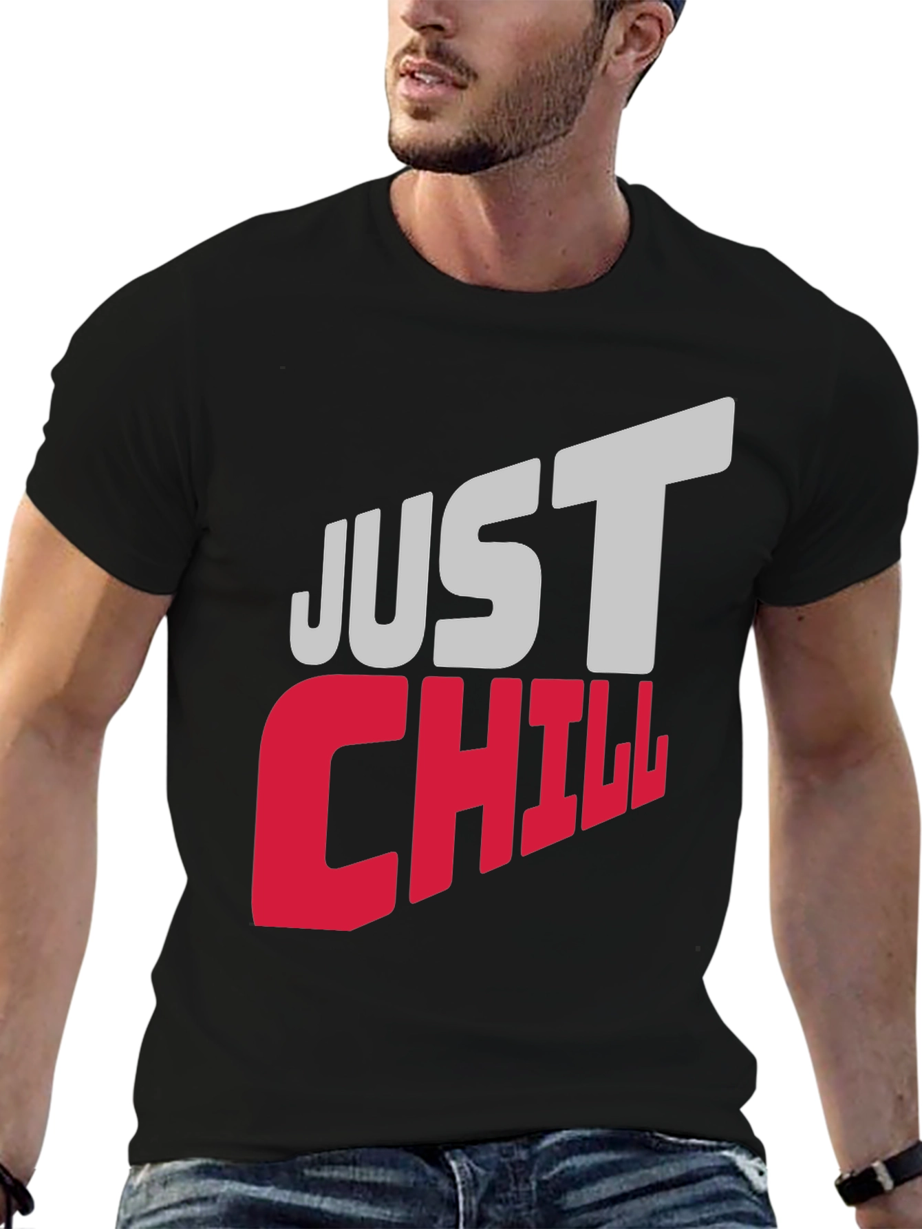 Just Chill Graphic Tee - Relaxed Comfort