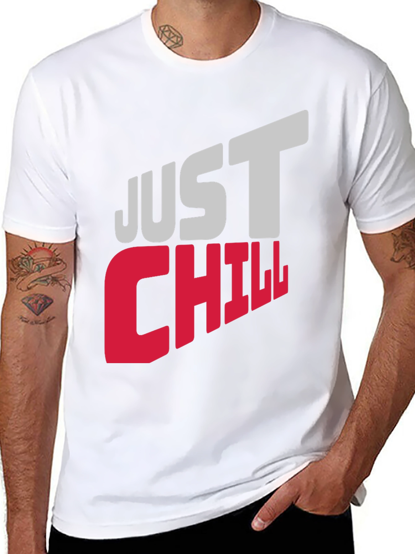 Just Chill Graphic Tee - Relaxed Comfort