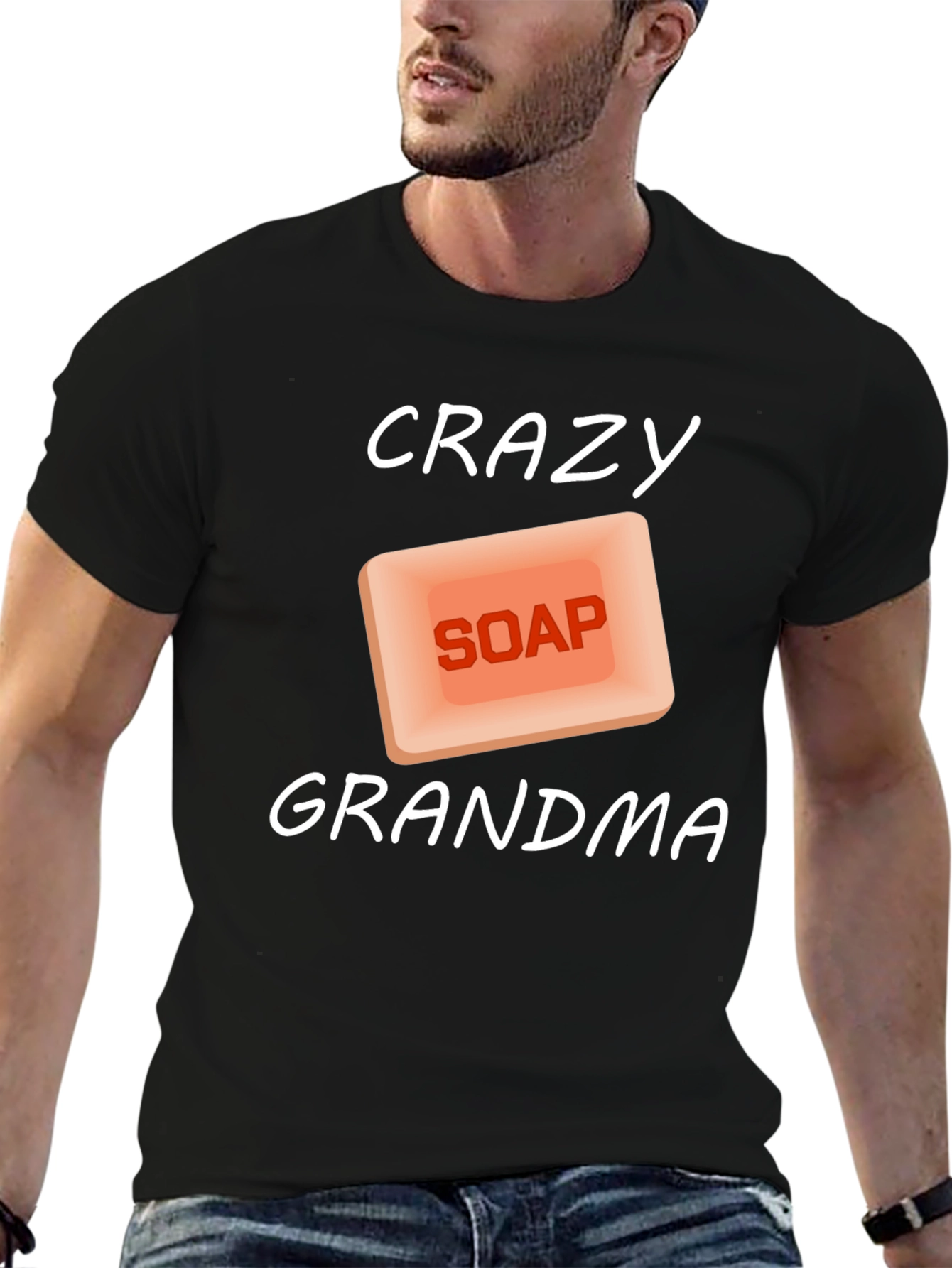 Crazy Soap Grandma T-Shirt - Unique Graphic Tee