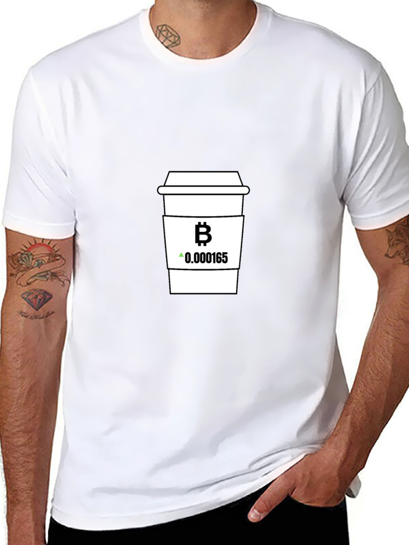 Bitcoin Coffee T-Shirt - Crypto Enthusiast Tee
