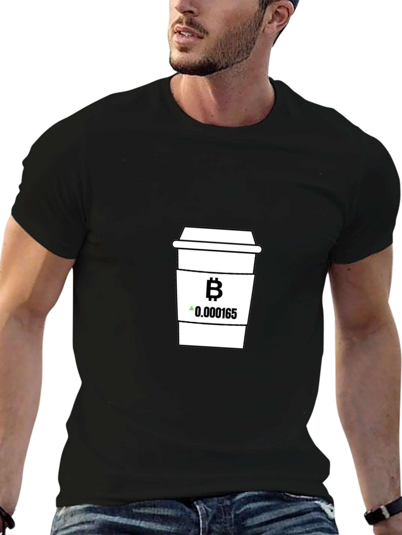 Bitcoin Coffee T-Shirt - Crypto Enthusiast Tee