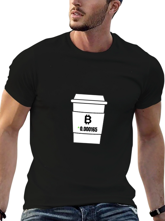 Bitcoin Coffee T-Shirt - Crypto Enthusiast Tee