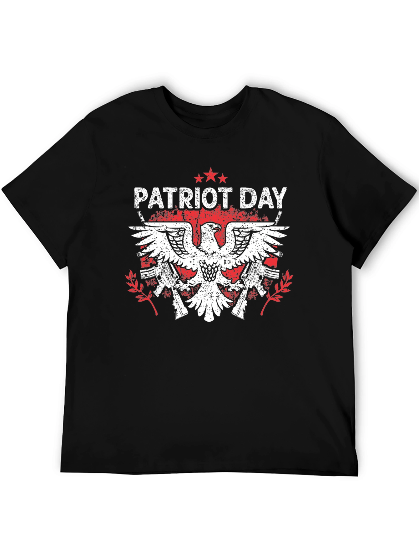 Patriot Day Eagle Graphic Tee - Black