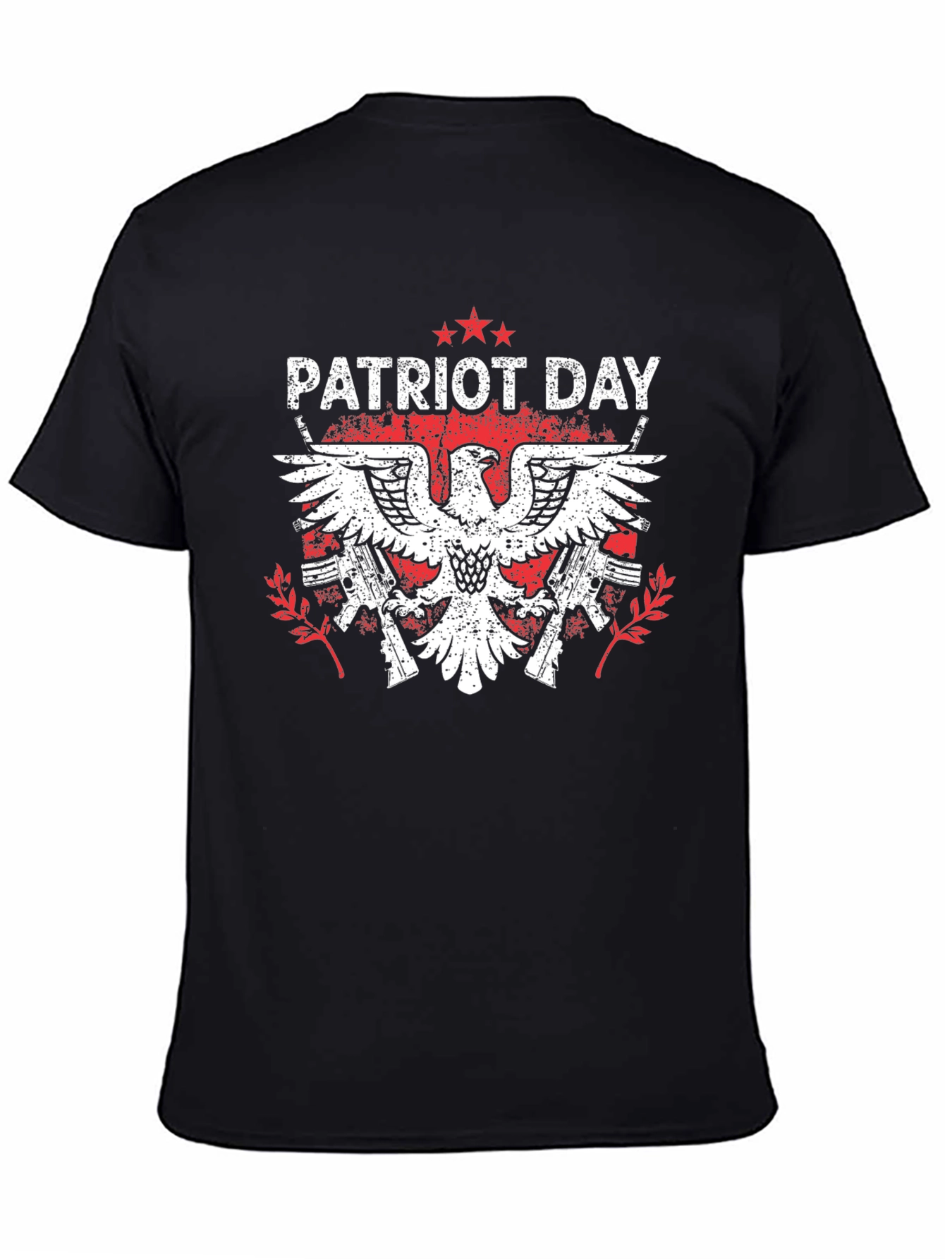 Patriot Day Eagle Graphic Tee - Black