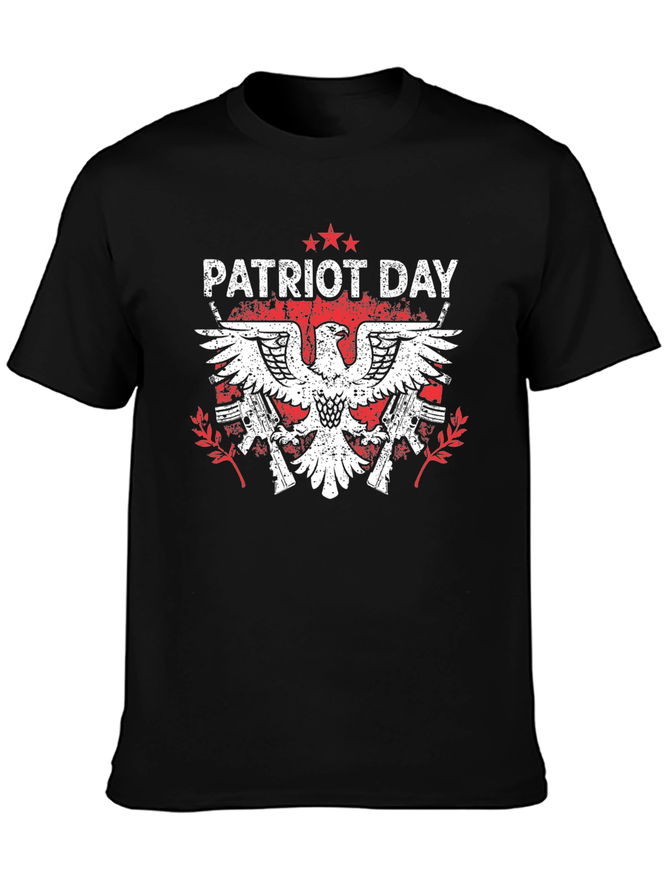 Patriot Day Eagle Graphic Tee - Black