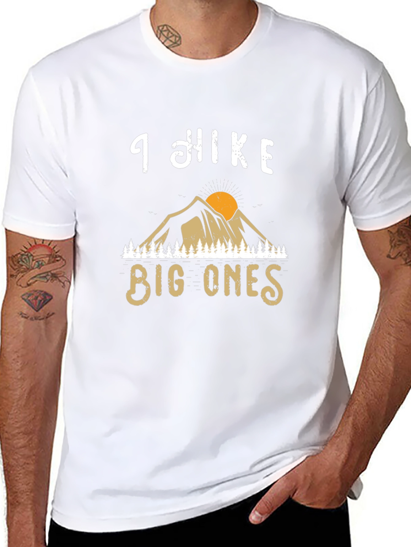 I Hike Big Ones Graphic Tee