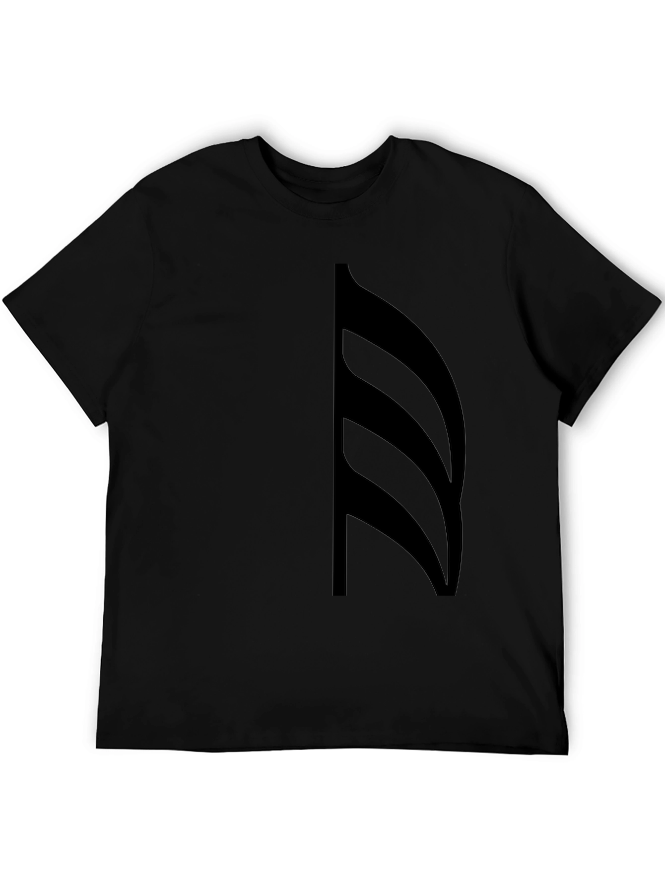 Modern Graphic Tee - Black