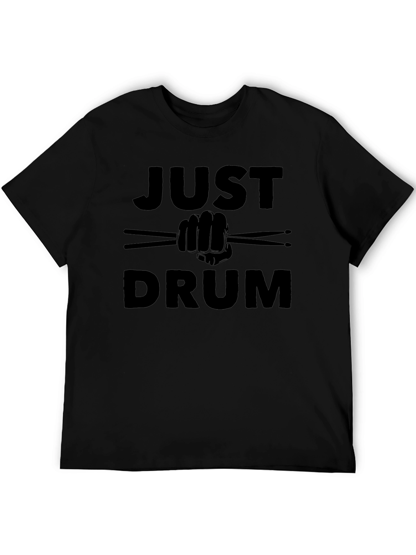 Just Drum - Black Graphic Tee