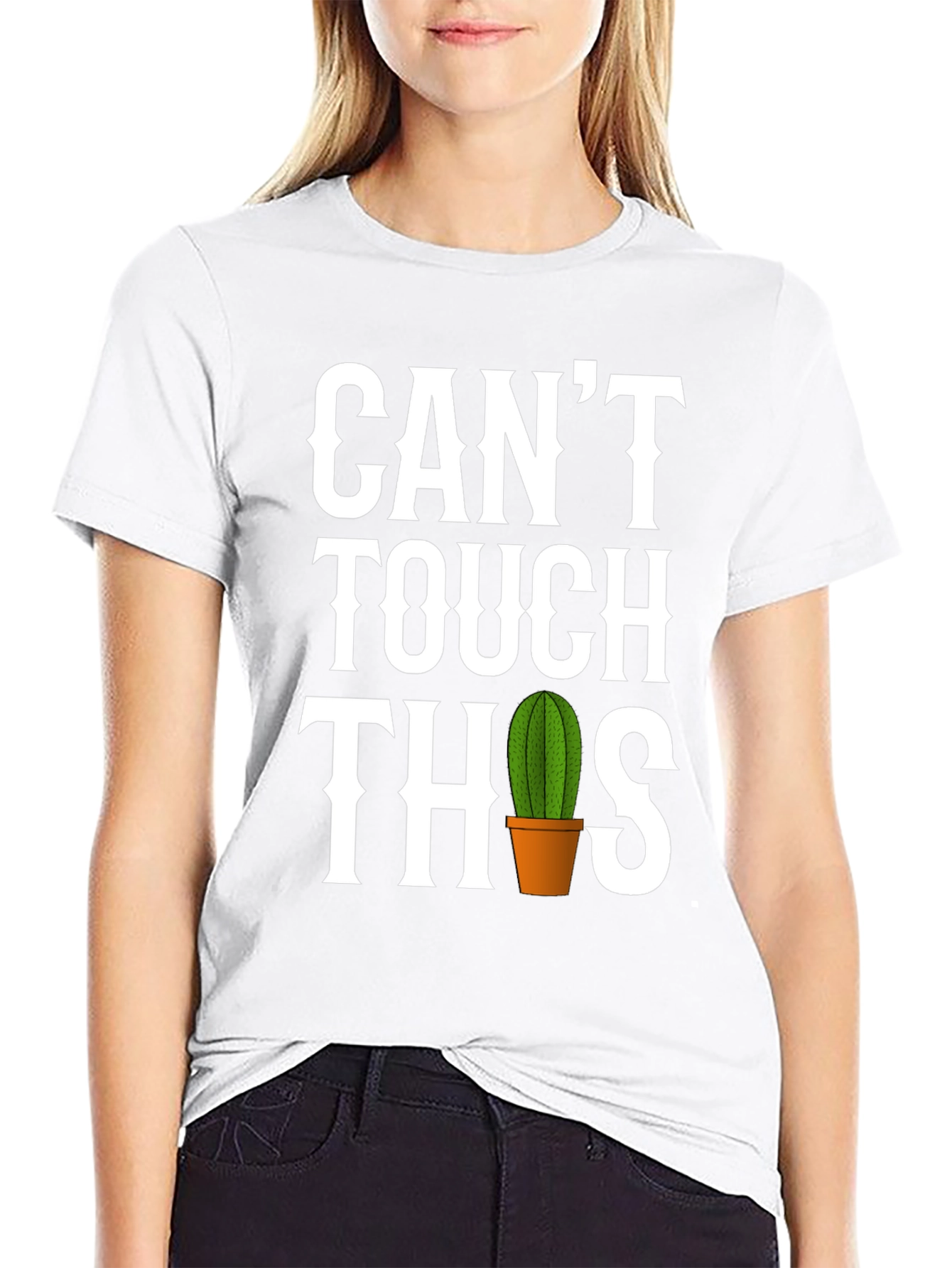 Funny Cactus T-Shirt - Cant Touch This
