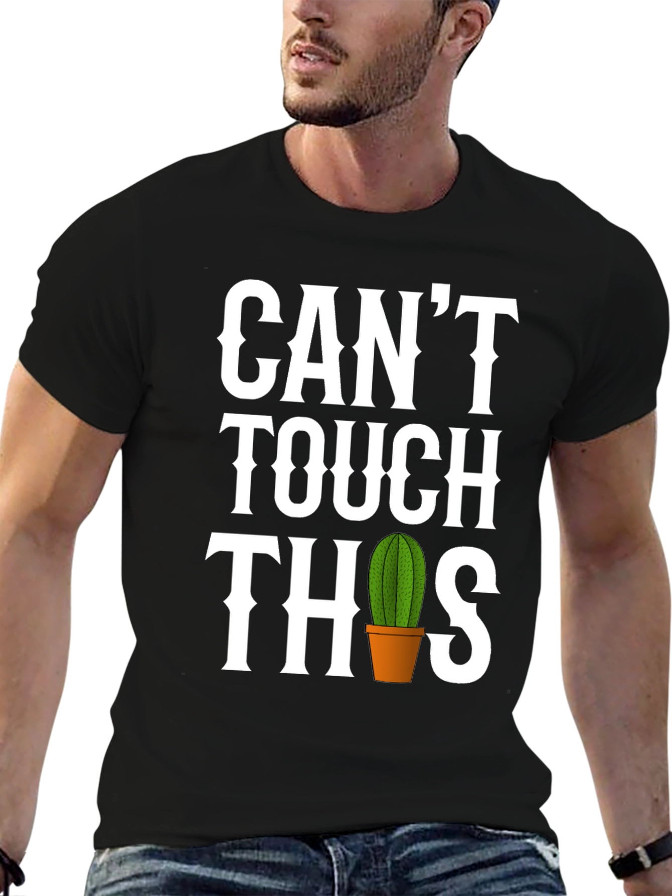 Funny Cactus T-Shirt - Cant Touch This