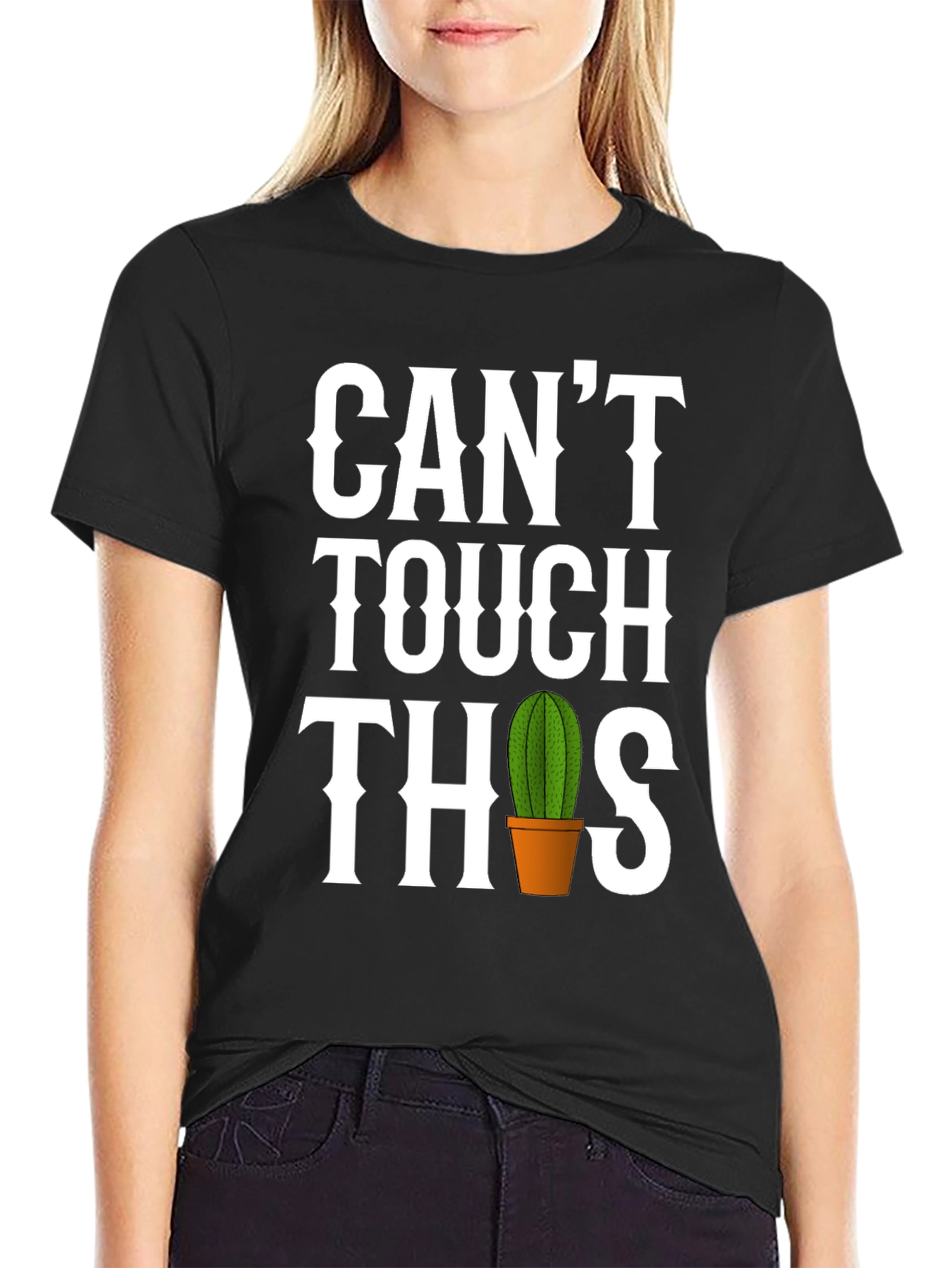 Funny Cactus T-Shirt - Cant Touch This