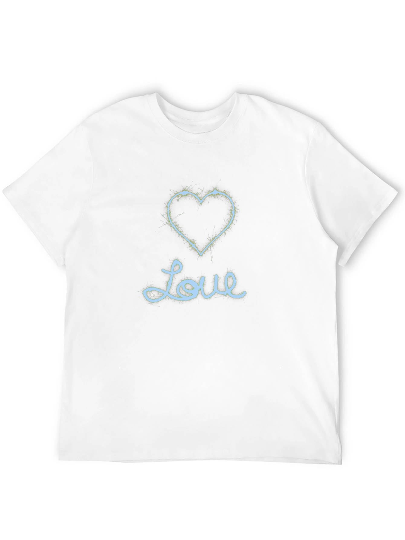 Love Heart Graphic Tee - Trendy Casual Black T-Shirt