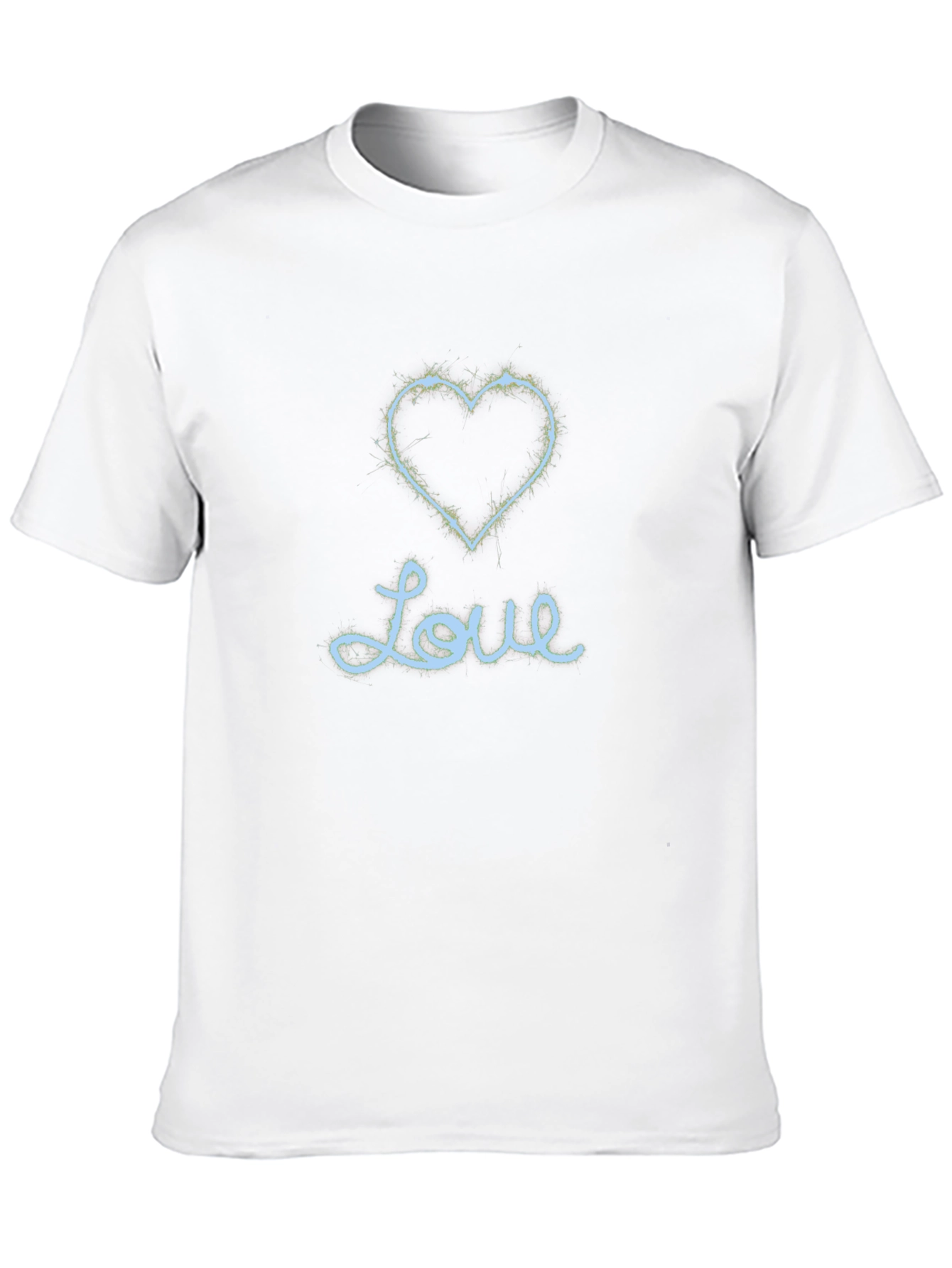 Love Heart Graphic Tee - Trendy Casual Black T-Shirt