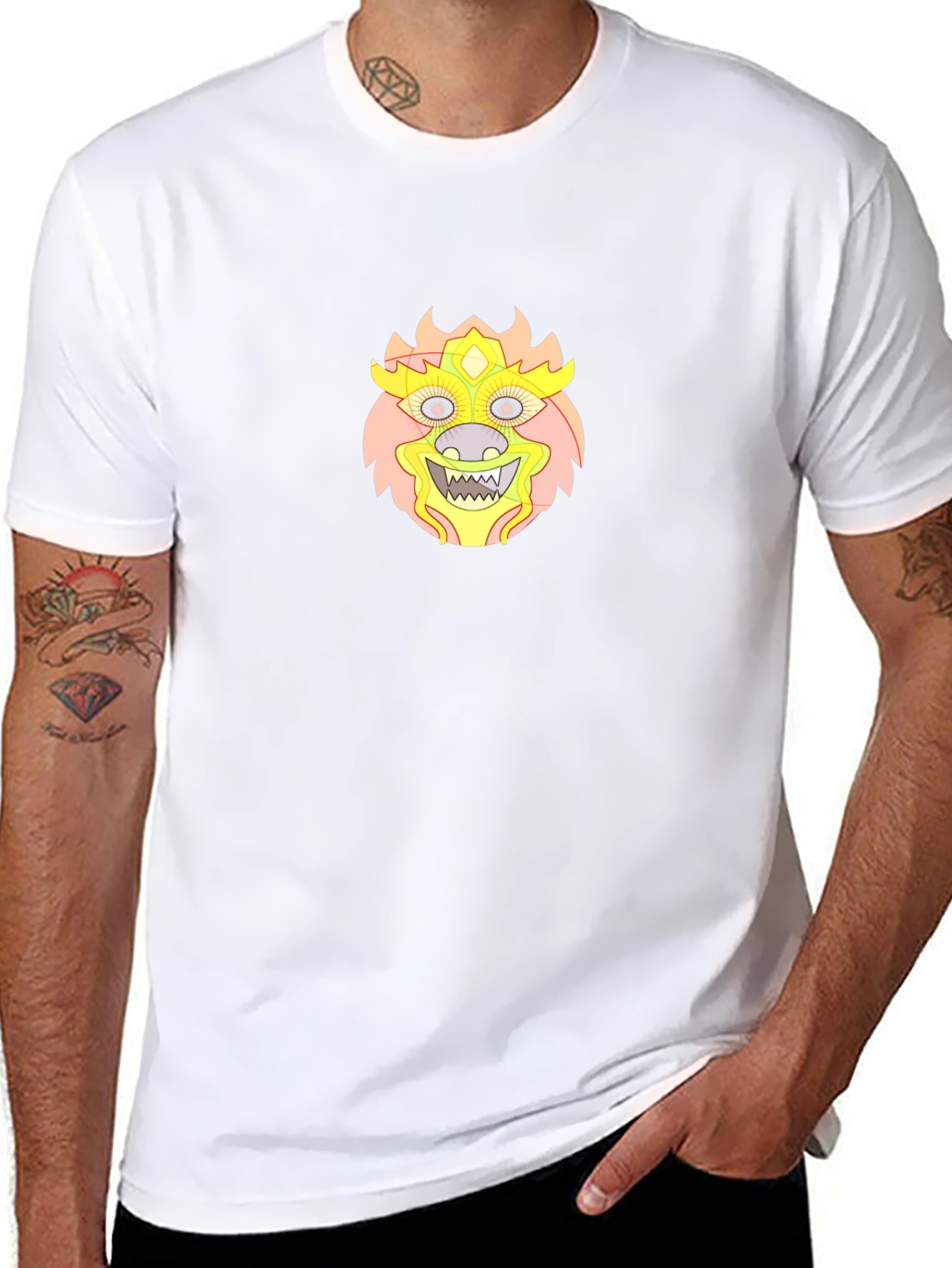 Monster Graphic Tee - Stylish Black T-Shirt