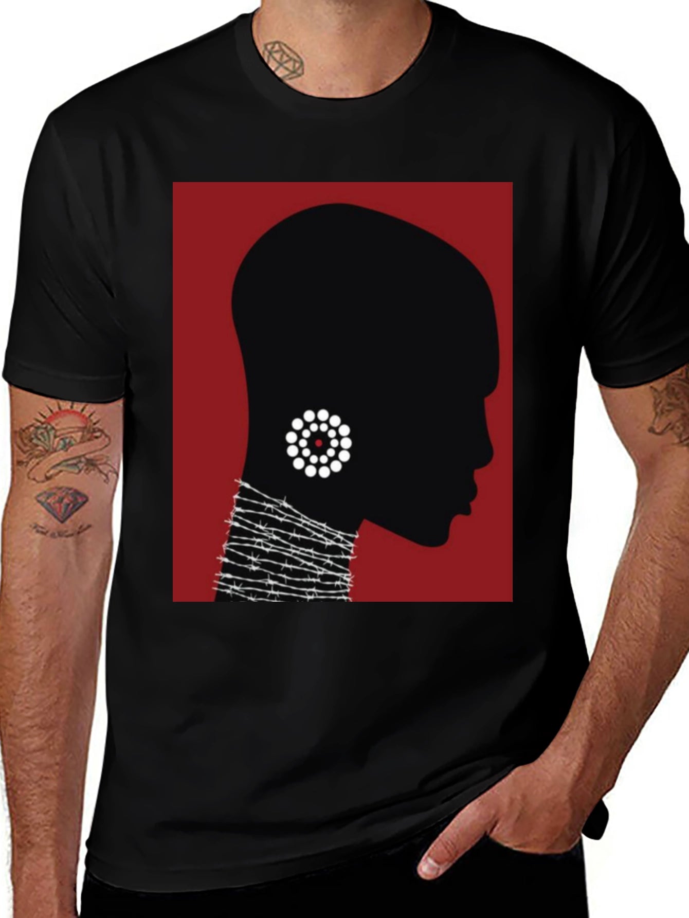 Silhouette Graphic Tee - Modern Art T-Shirt