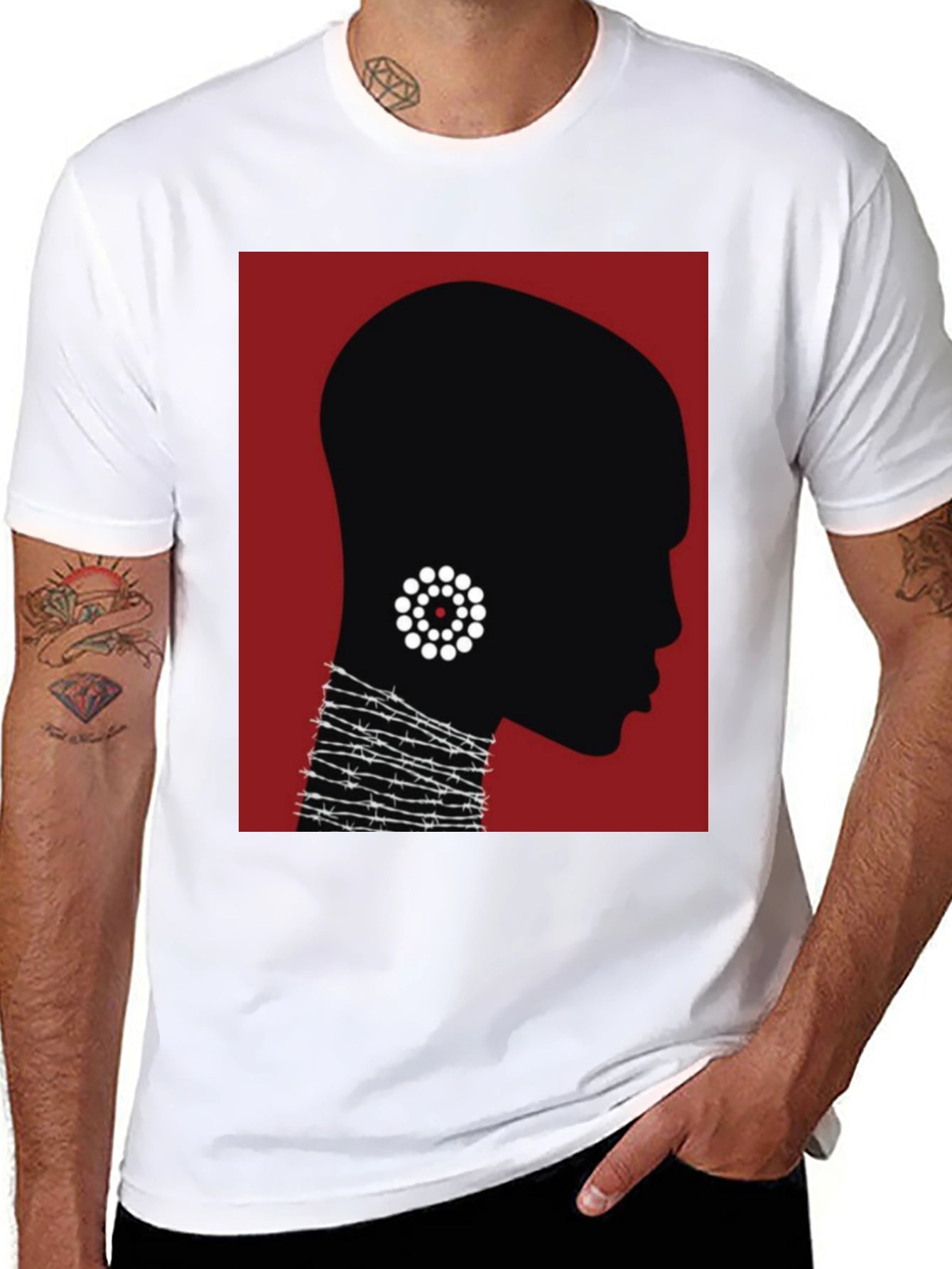 Silhouette Graphic Tee - Modern Art T-Shirt