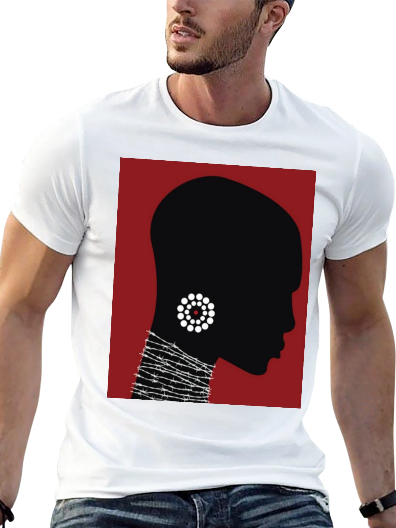 Silhouette Graphic Tee - Modern Art T-Shirt