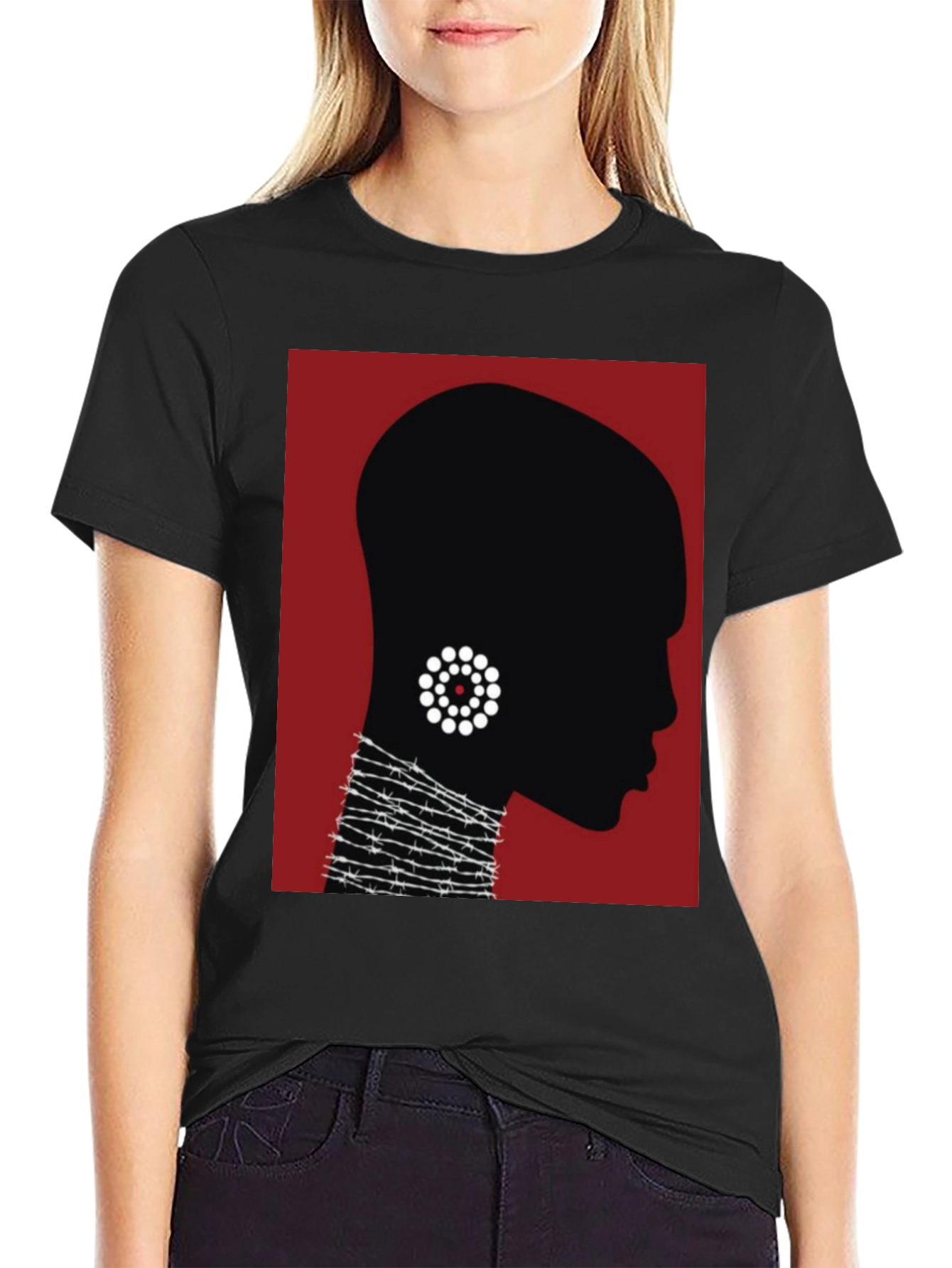 Silhouette Graphic Tee - Modern Art T-Shirt