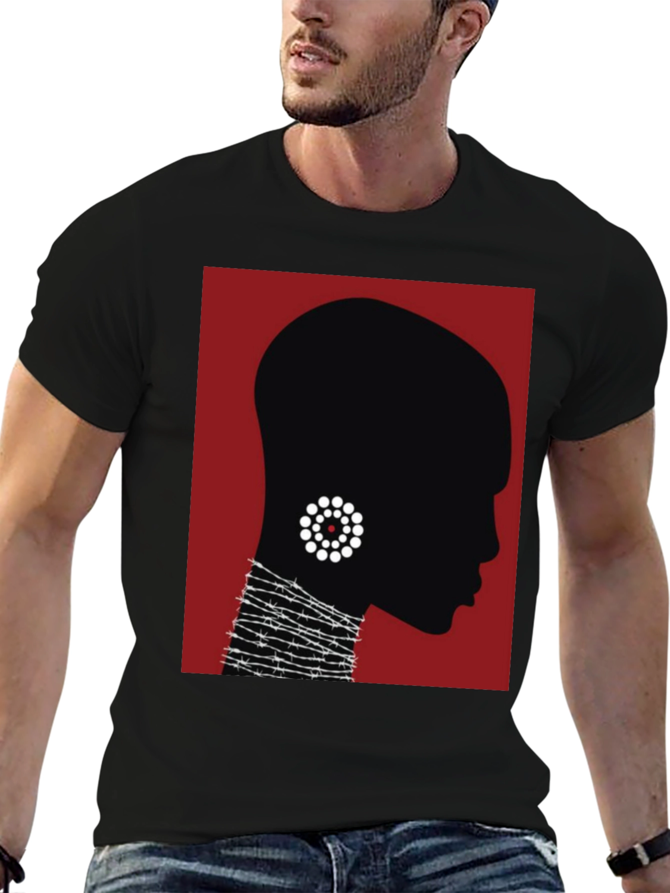 Silhouette Graphic Tee - Modern Art T-Shirt