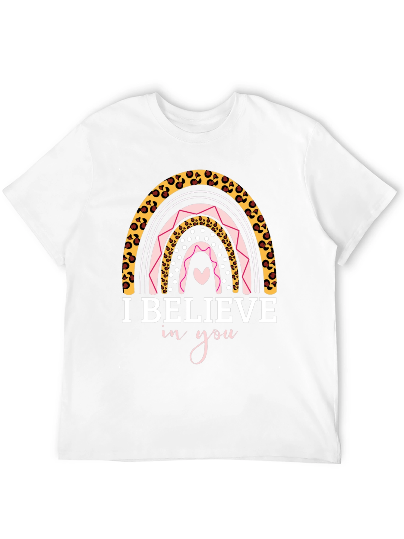 I Believe In You Rainbow Graphic Tee