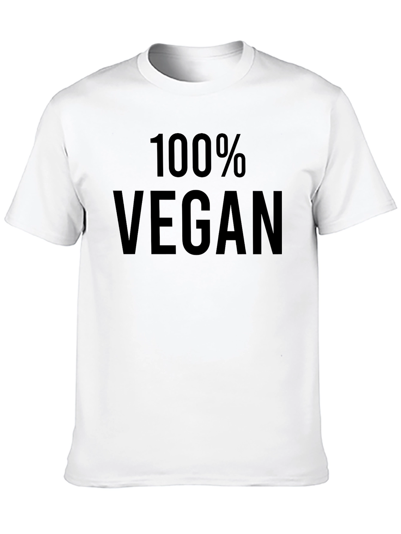100% Vegan Black T-Shirt - Ethical Fashion Statement