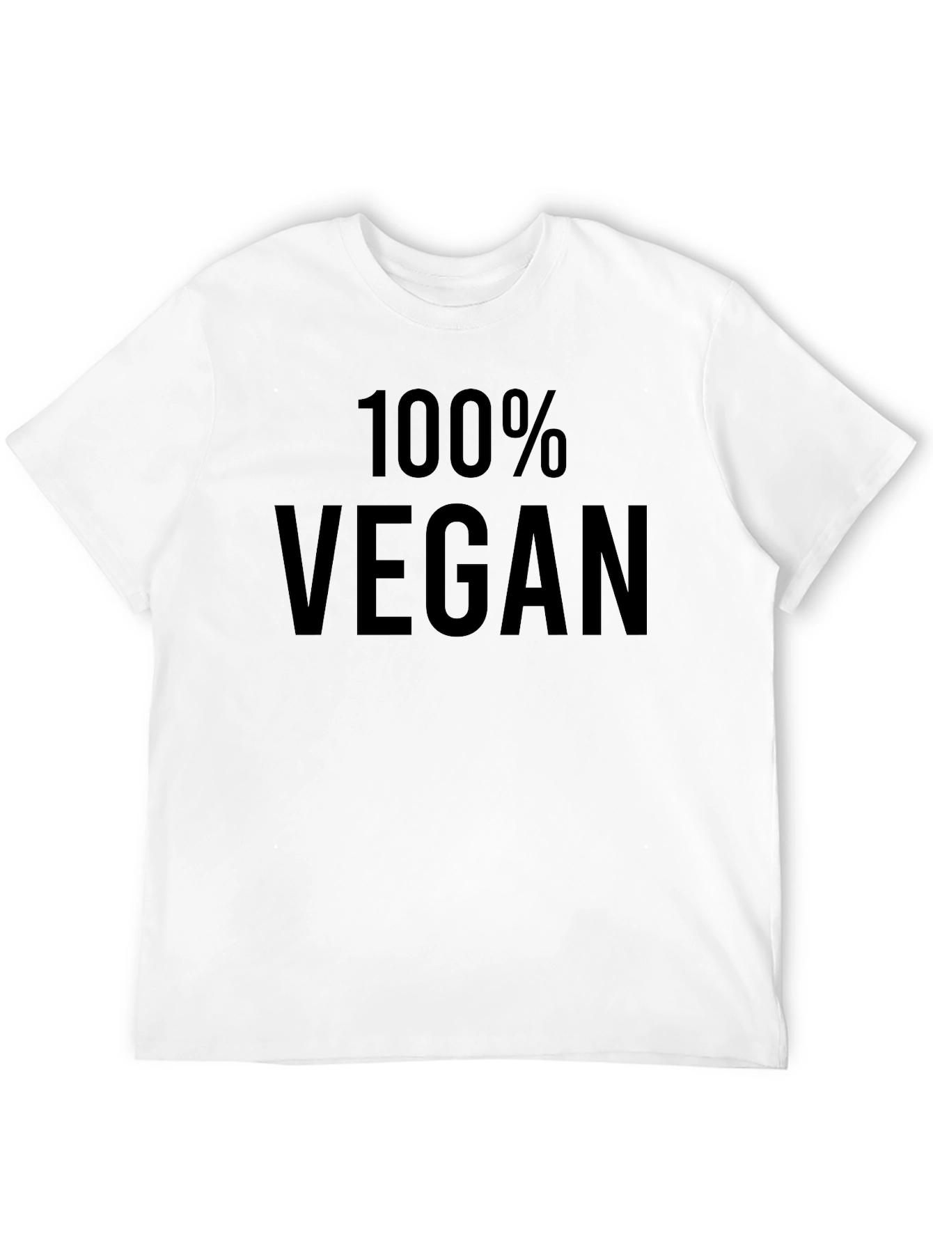 100% Vegan Black T-Shirt - Ethical Fashion Statement